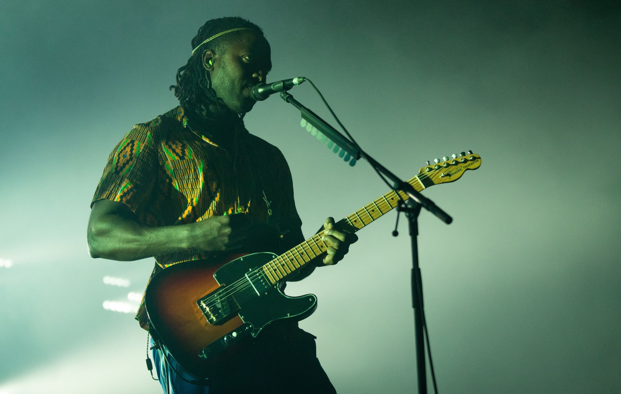 Kele Okereke of Bloc Party performs in 2024