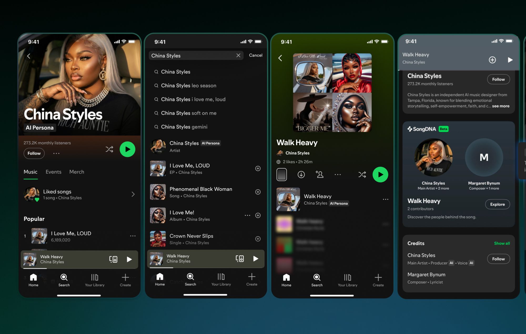 Spotify AI profile recognition design. CREDIT: Spotify