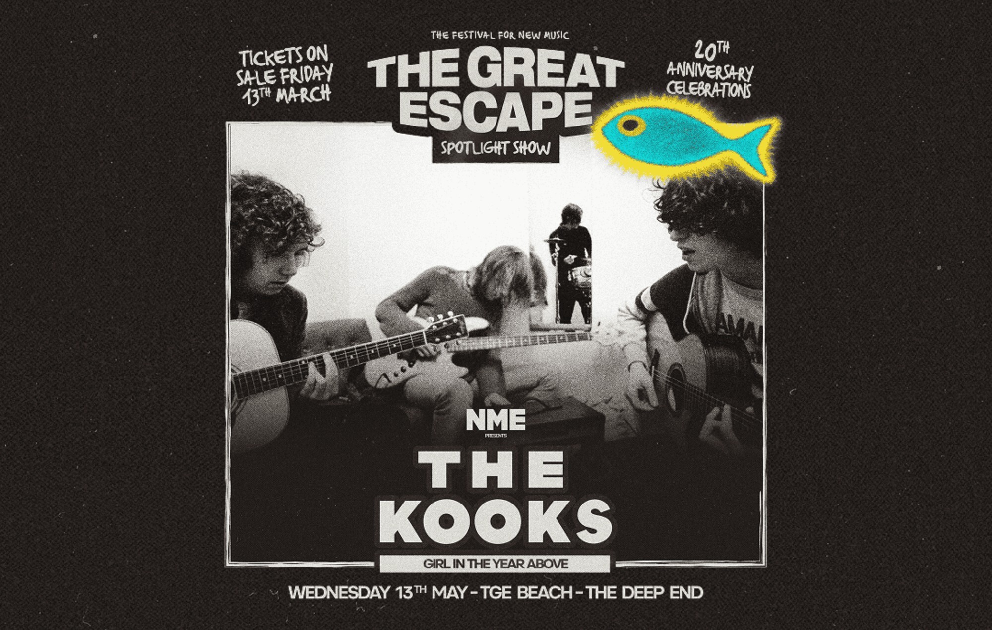 NME presents The Great Escape 20th Anniversary Spotlight Show featuring The Kooks