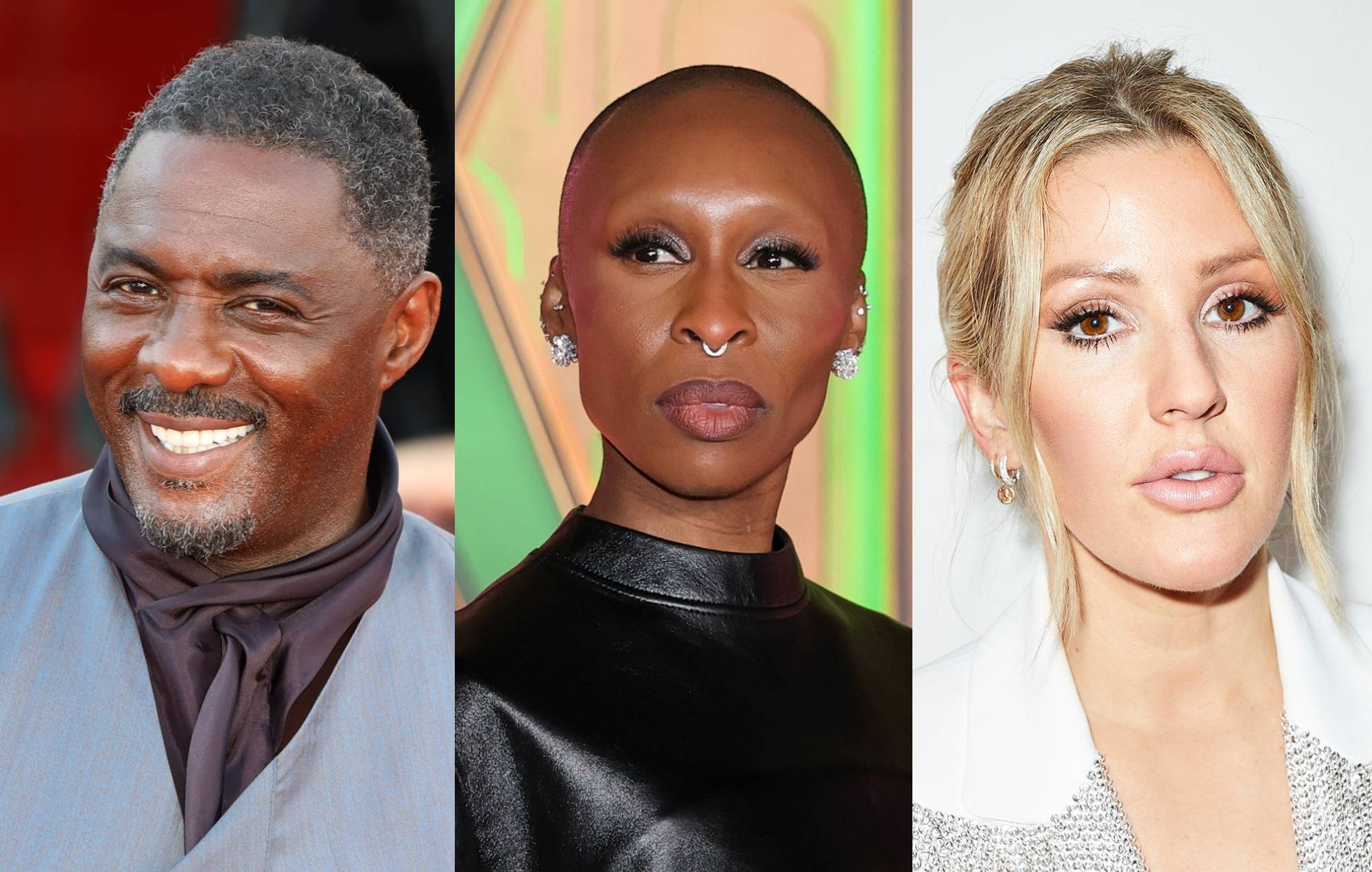 Idris Elba, Cynthia Erivo and Ellie Goulding