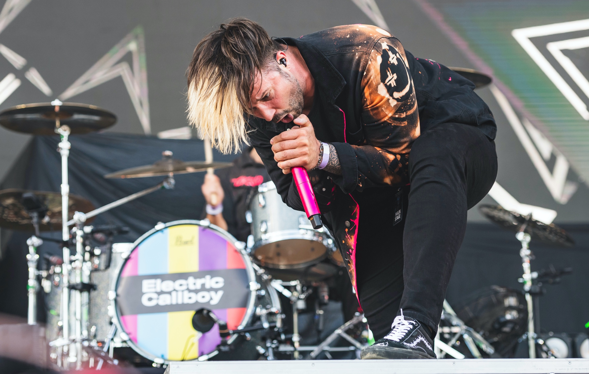 Electric Callboy performing live on stage, photo by Mariano Regidor/Redferns/Getty