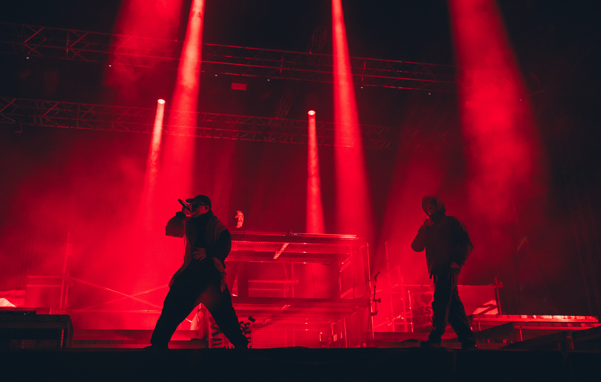 Kneecap live at Reading 2026, photo by Andy Ford