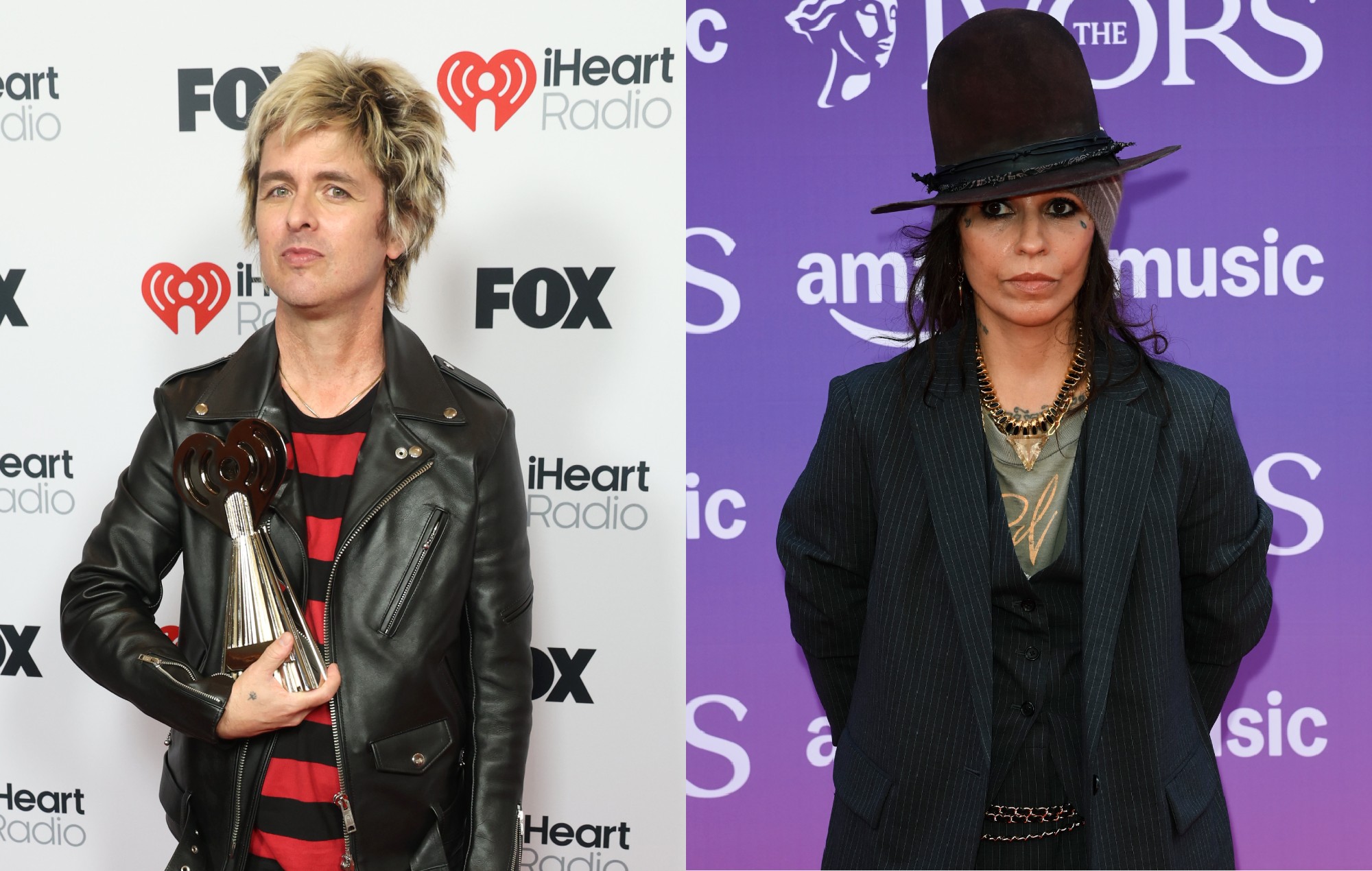 Billie Joe Armstrong of Green Day and Linda Perry