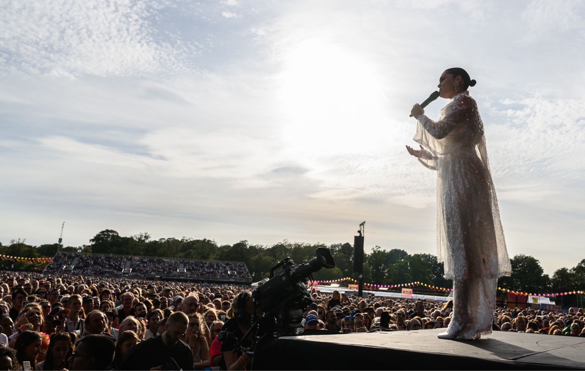 Jessie J performs onstage during Radio 2 In The Park 2025