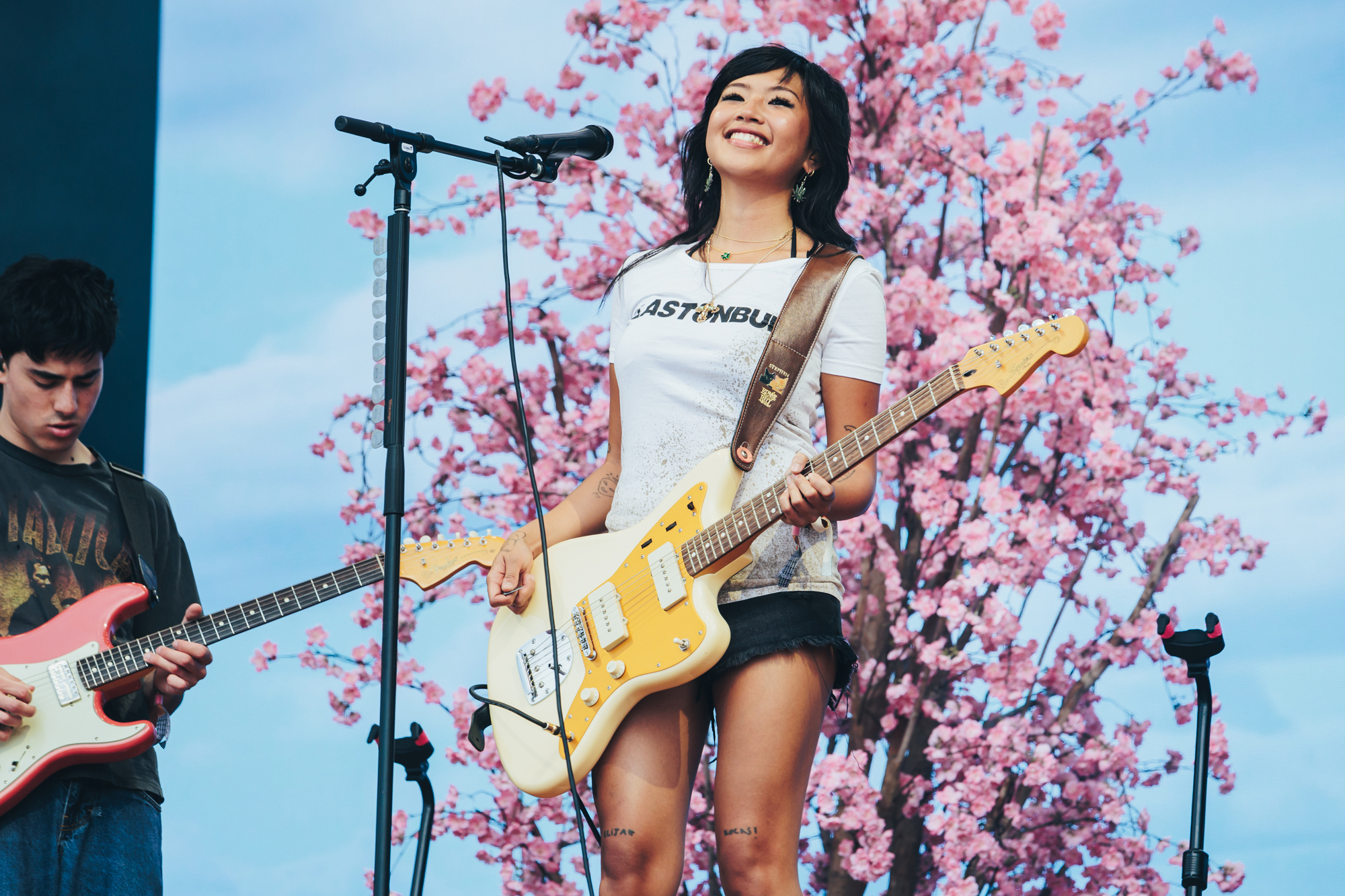 Beabadoobee live at Glastonbury 2025, photo by Andy Ford