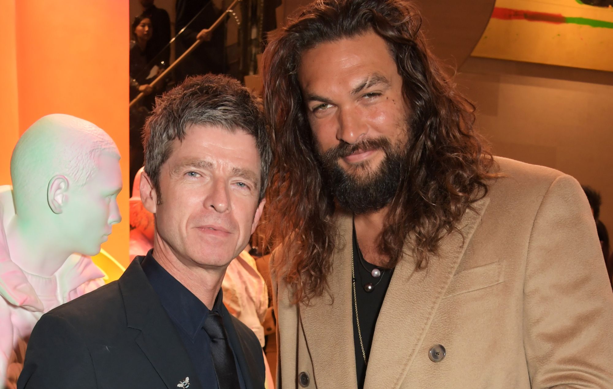 Noel Gallagher and Jason Momoa