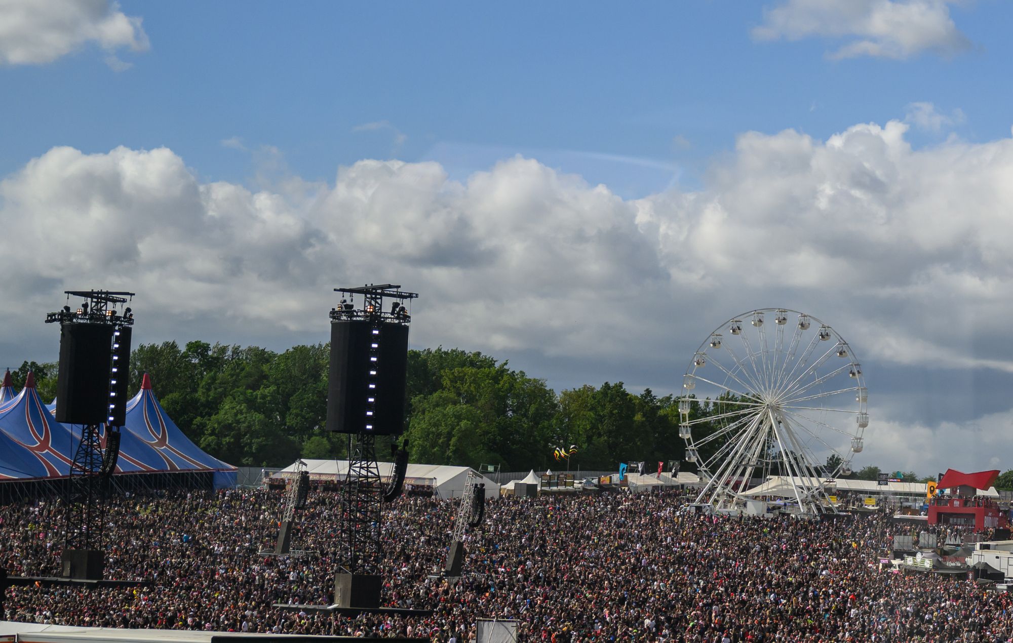 View of the main arena at Download Festival 2026