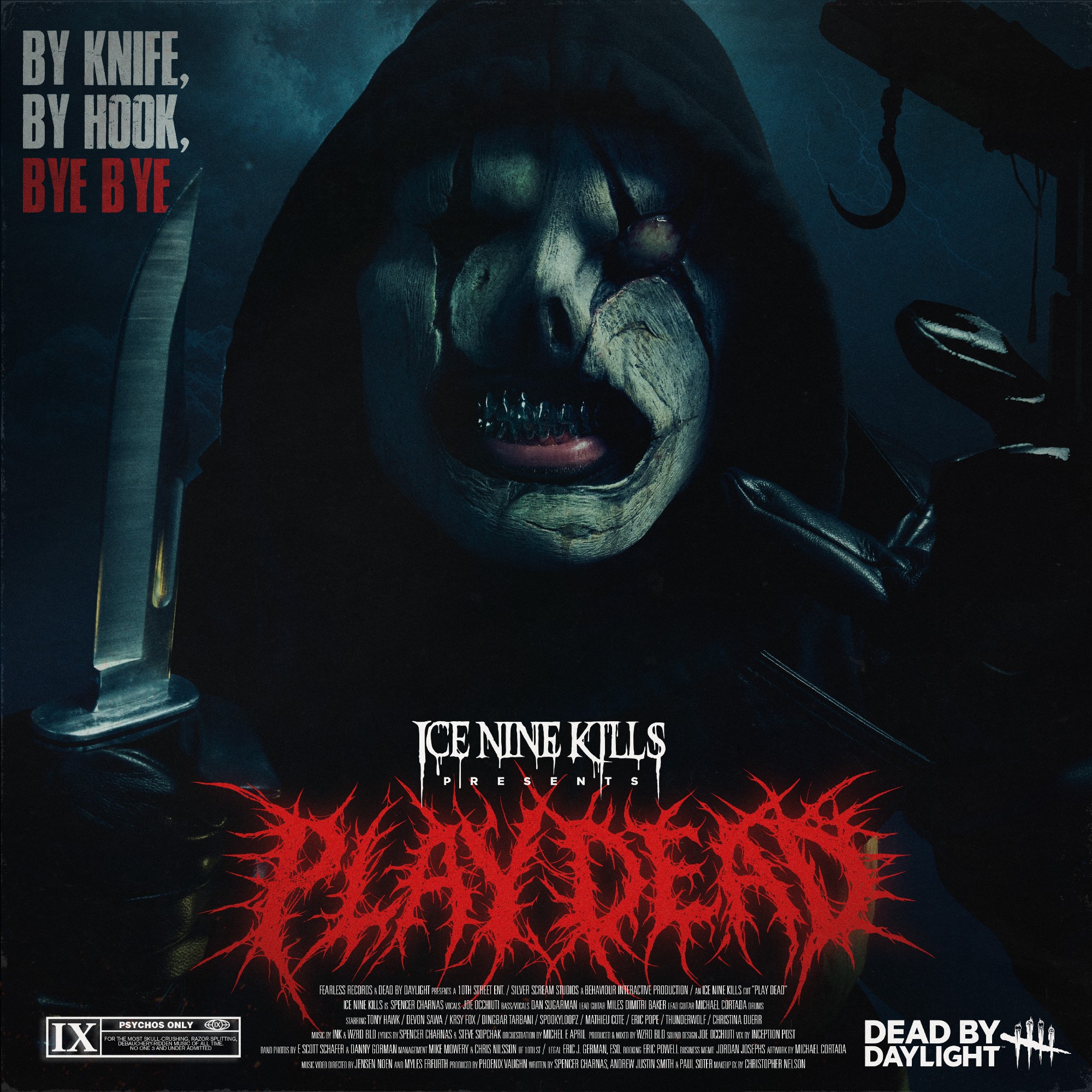 Ice Nine Kills' 'Play Dead' single artwork. 