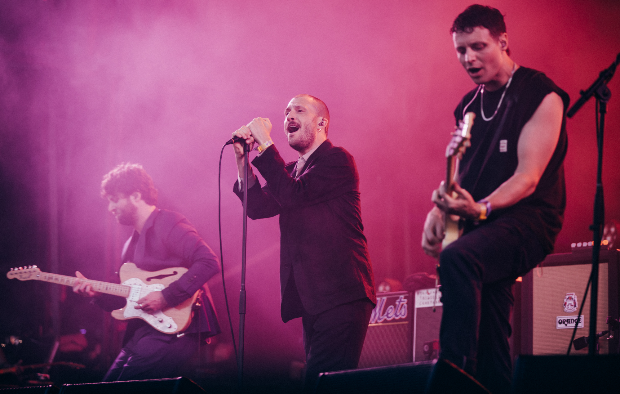 The Maccabees live at Glastonbury 2025, photo by Derek Bremner