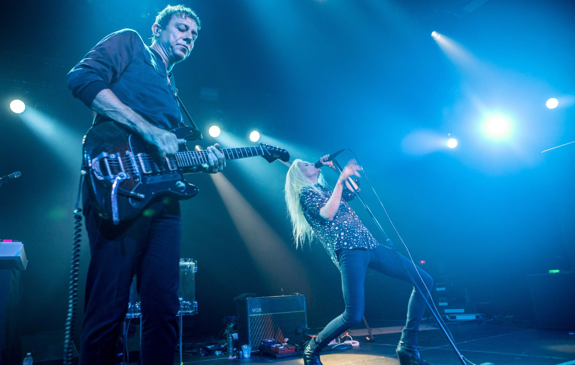 Jamie Hince and Alison Mosshart of the band The Kills perform
