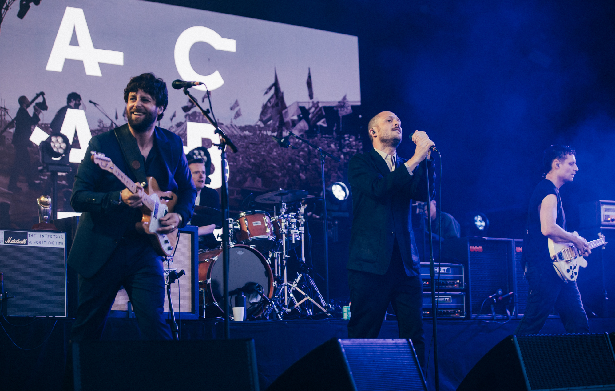 The Maccabees live at Glastonbury 2025, photo by Derek Bremner