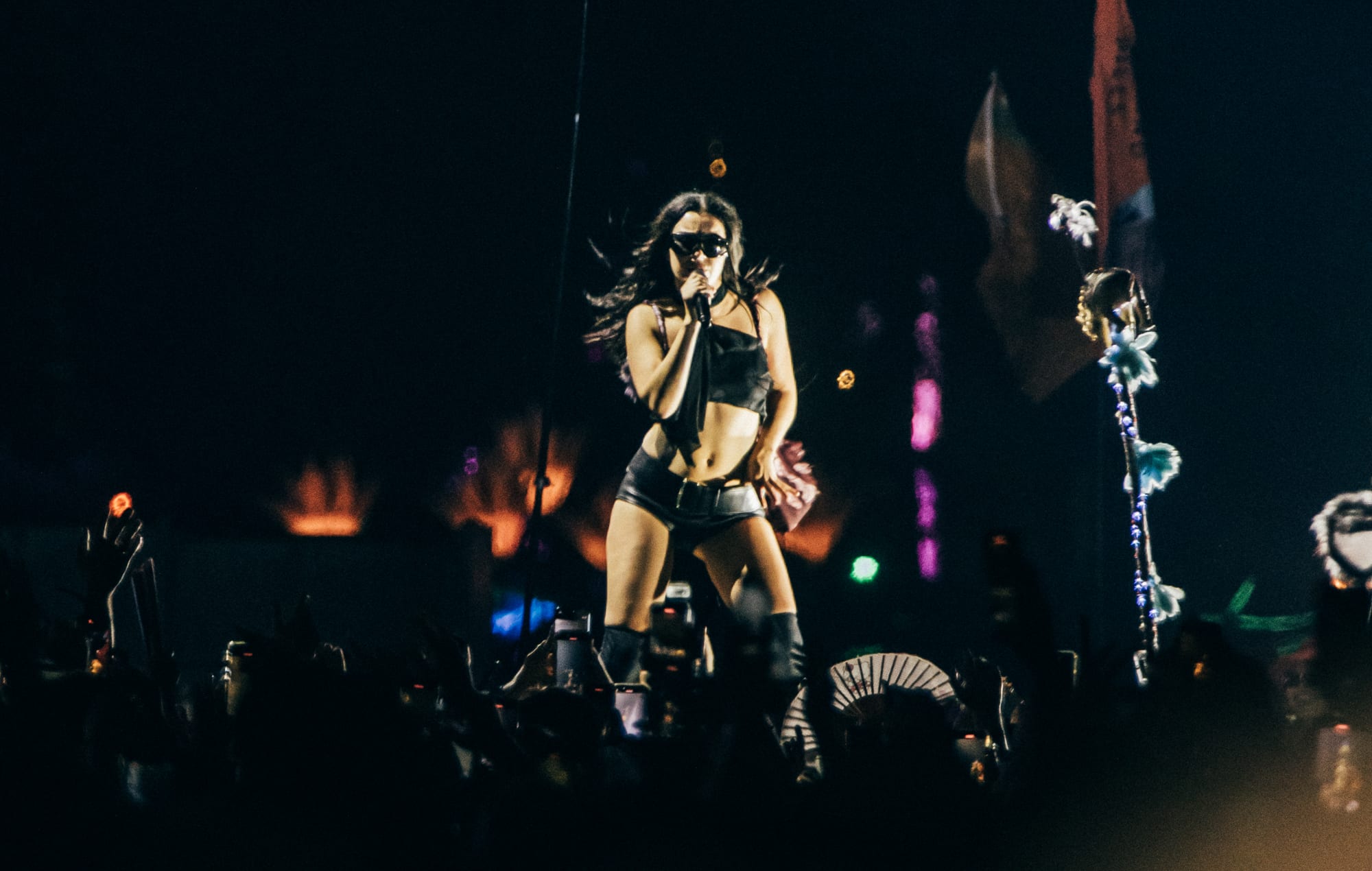 Charli XCX live at Glastonbury 2025, photo by Derek Bremner