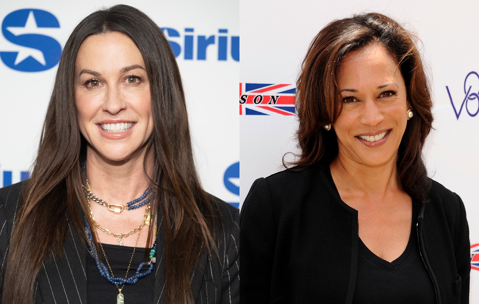 Alanis Morissette and Kamala Harris