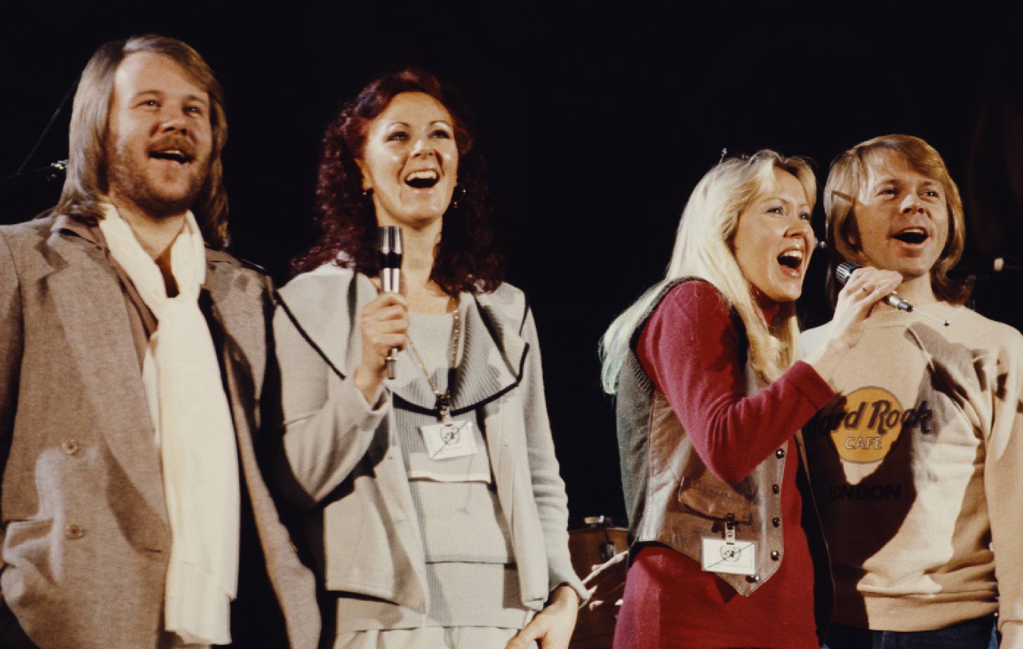 ABBA performing live in 1979