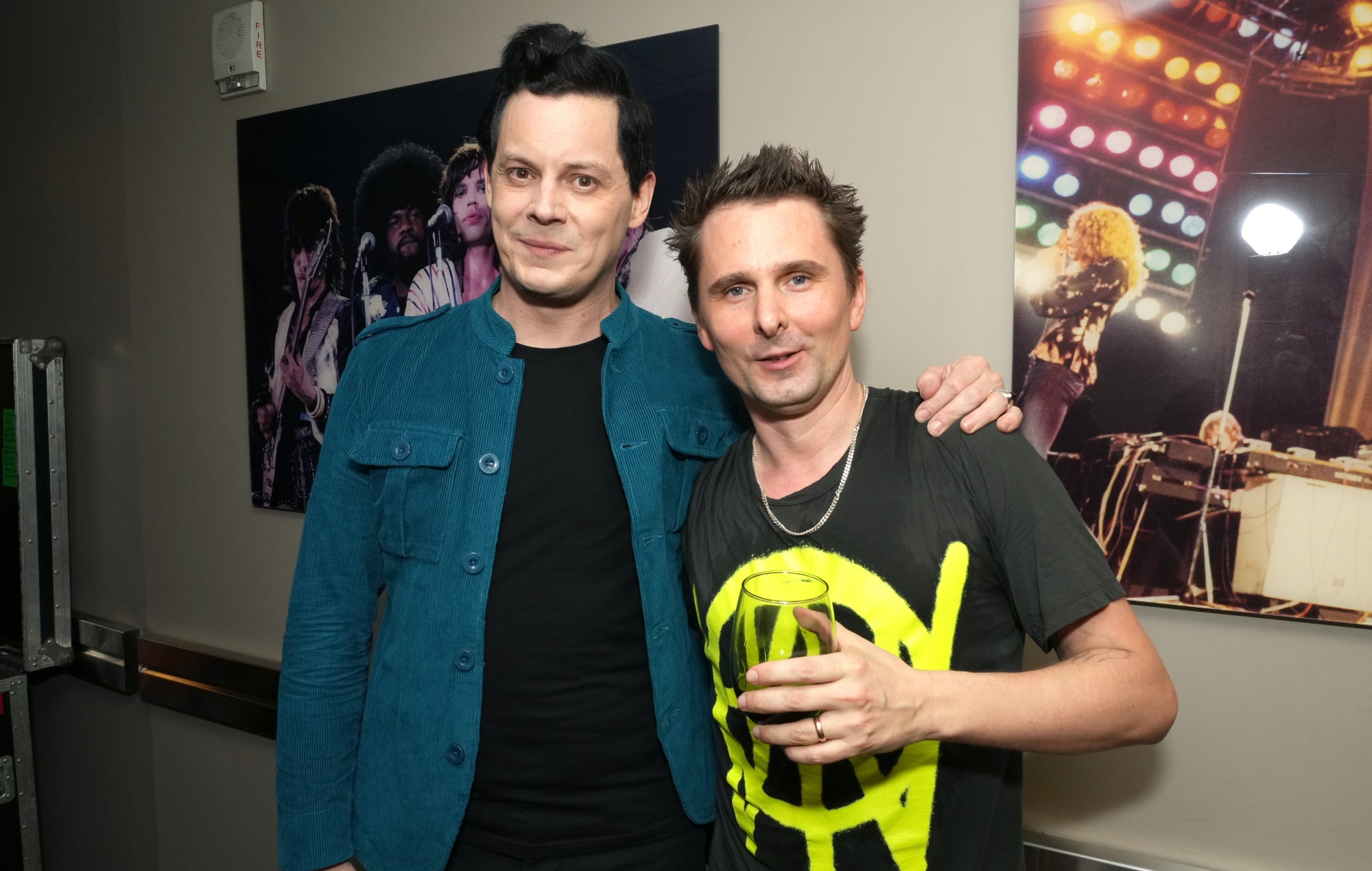Jack White and Muse's Matt Bellamy, photo by Kevin Mazur/Getty
