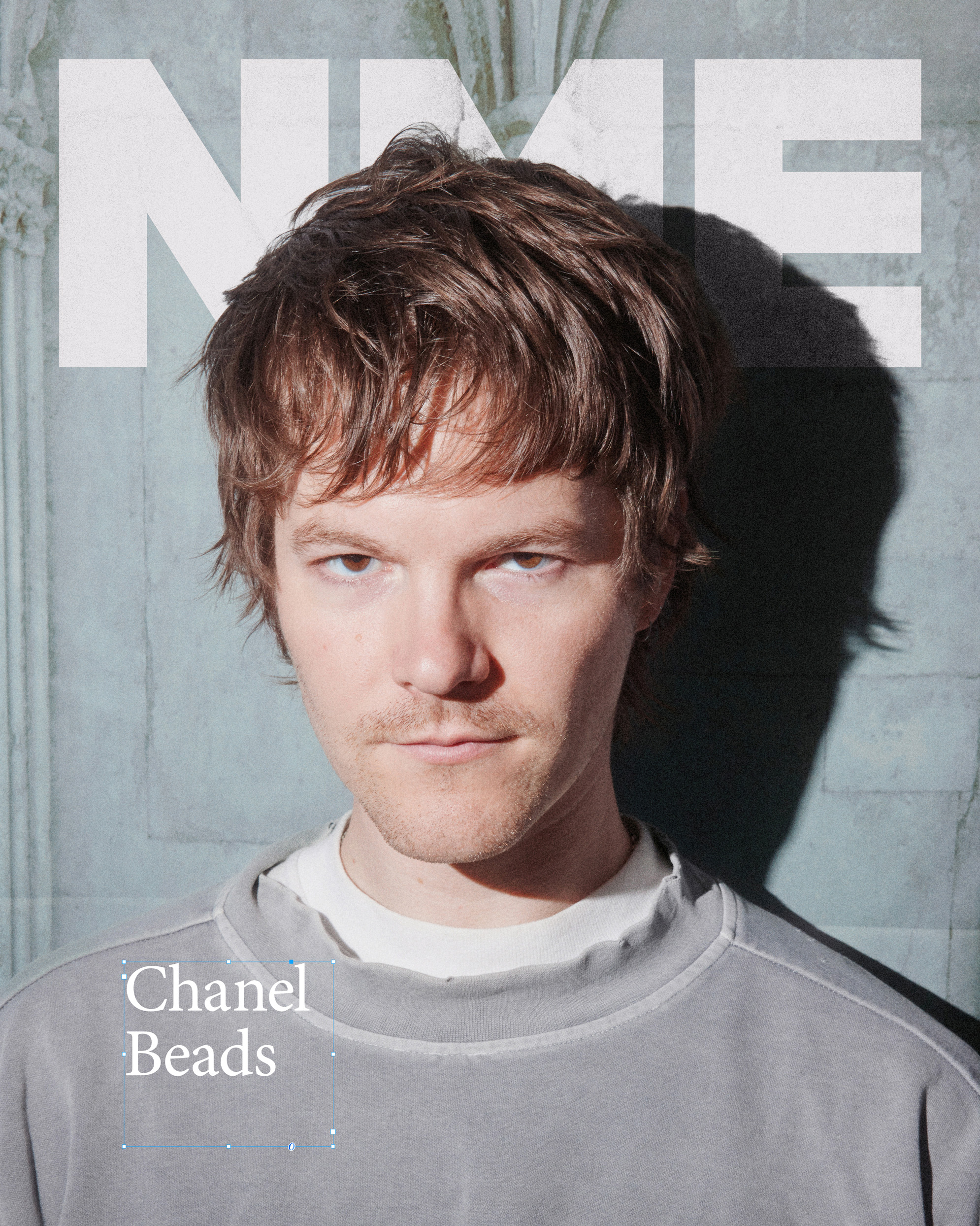 Chanel Beads on The Cover of NME (2026), photo by Eve Alpert