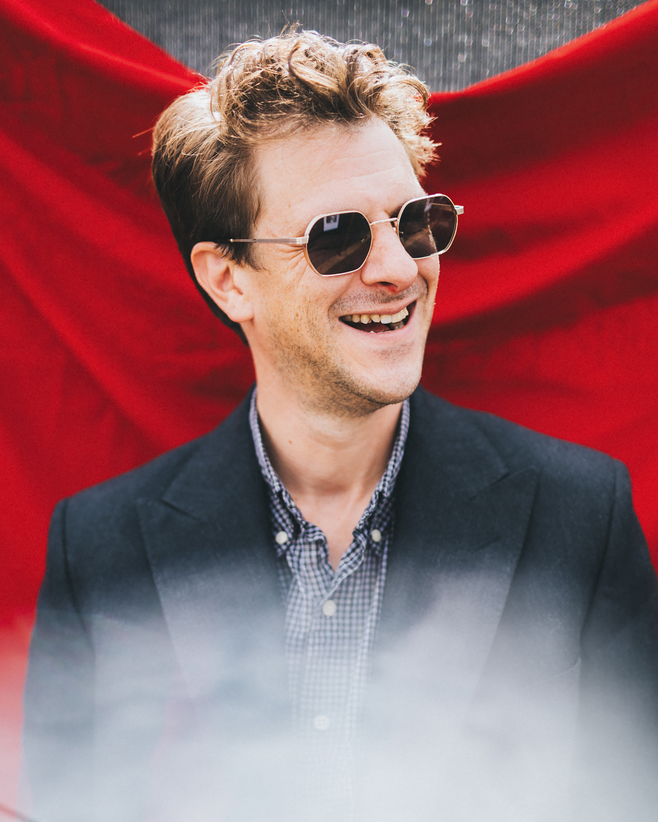 Jamie T backstage at Reading 2026. Credit: Andy Ford for NME.
