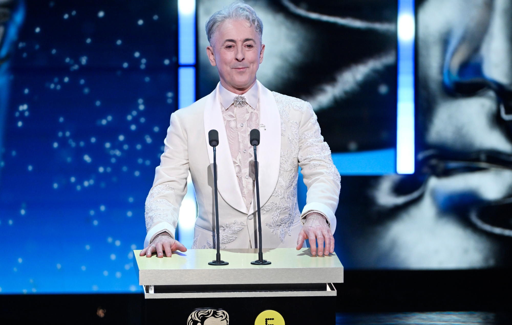Alan Cumming hosting the BAFTA Awards in 2026