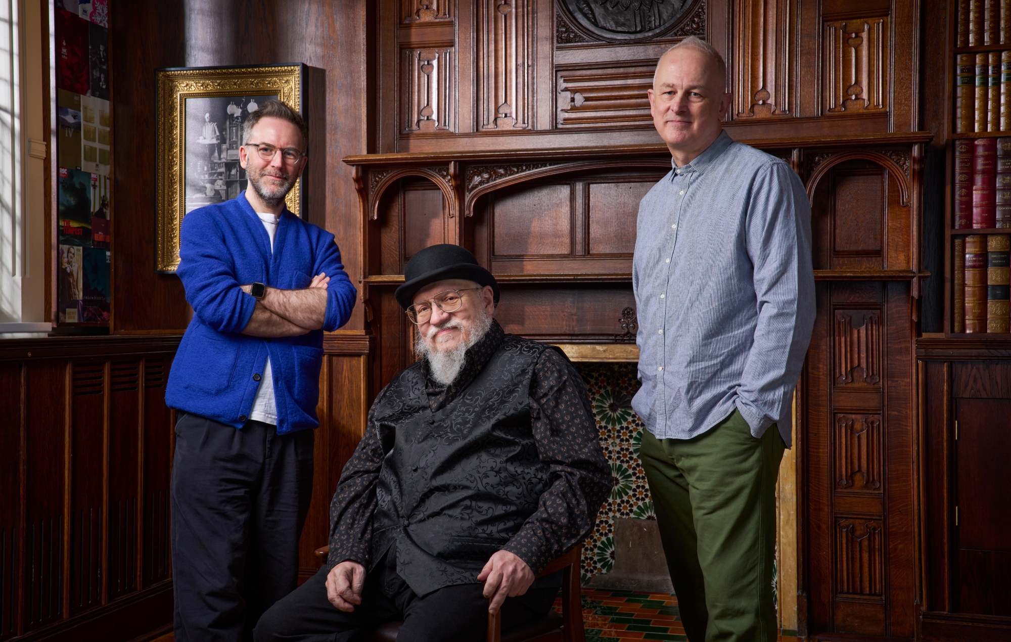 Duncan Macmillan, George R.R. Martin and Dominic Cooke