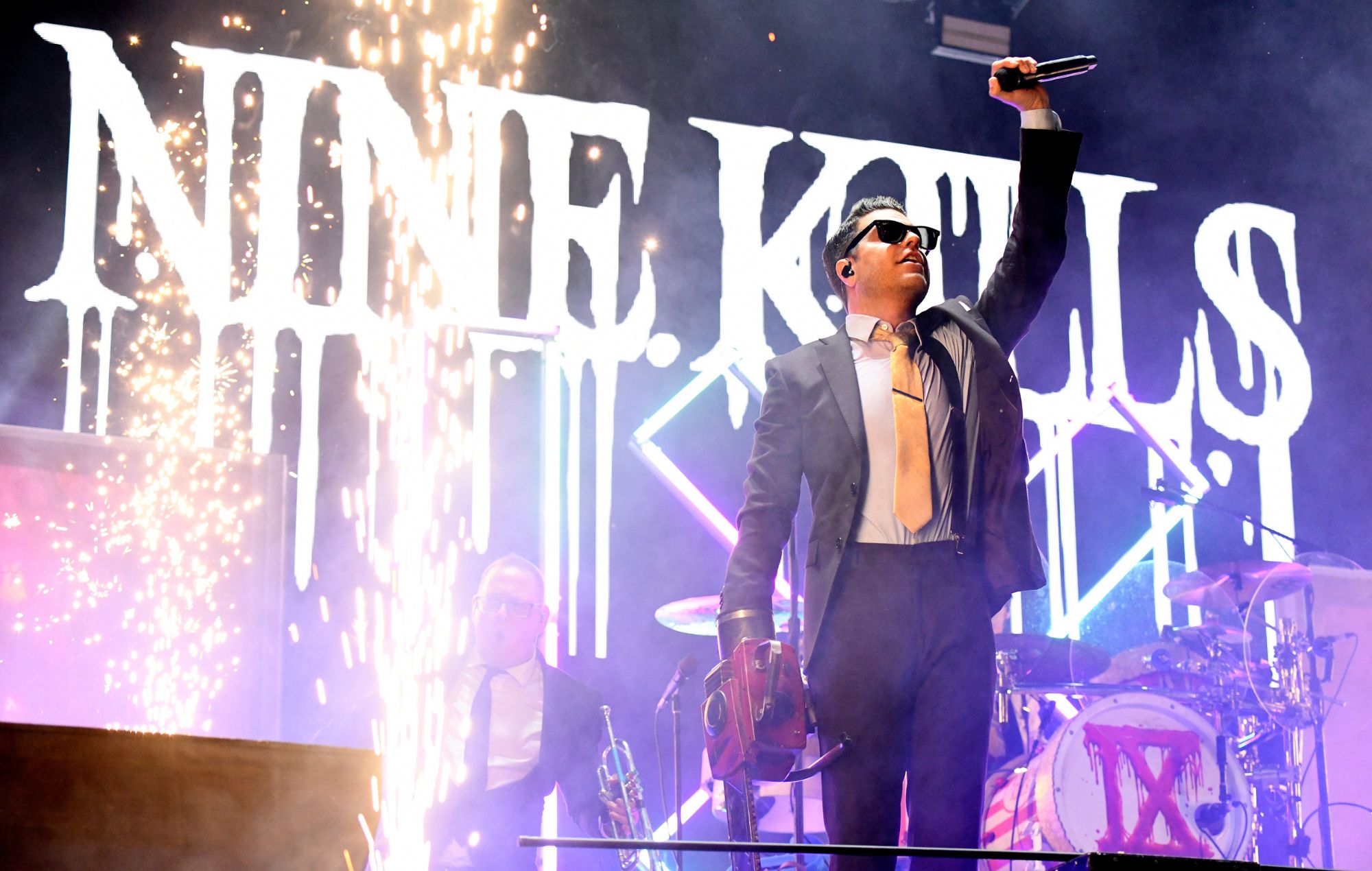Spencer Charnas of Ice Nine Kills performs live