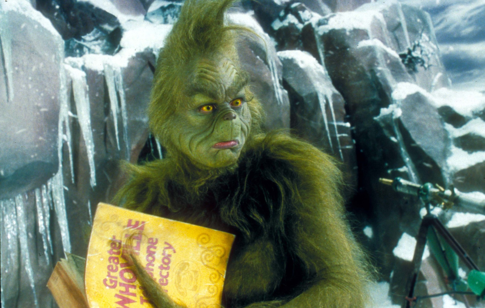 Jim Carrey as the Grinch