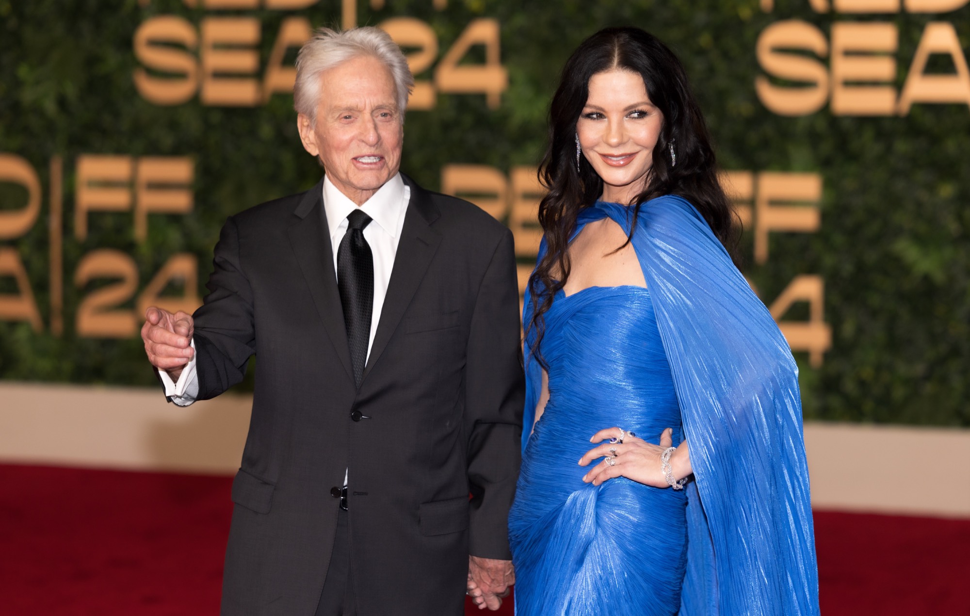 Michael Douglas with wife Catherine Zeta Jones