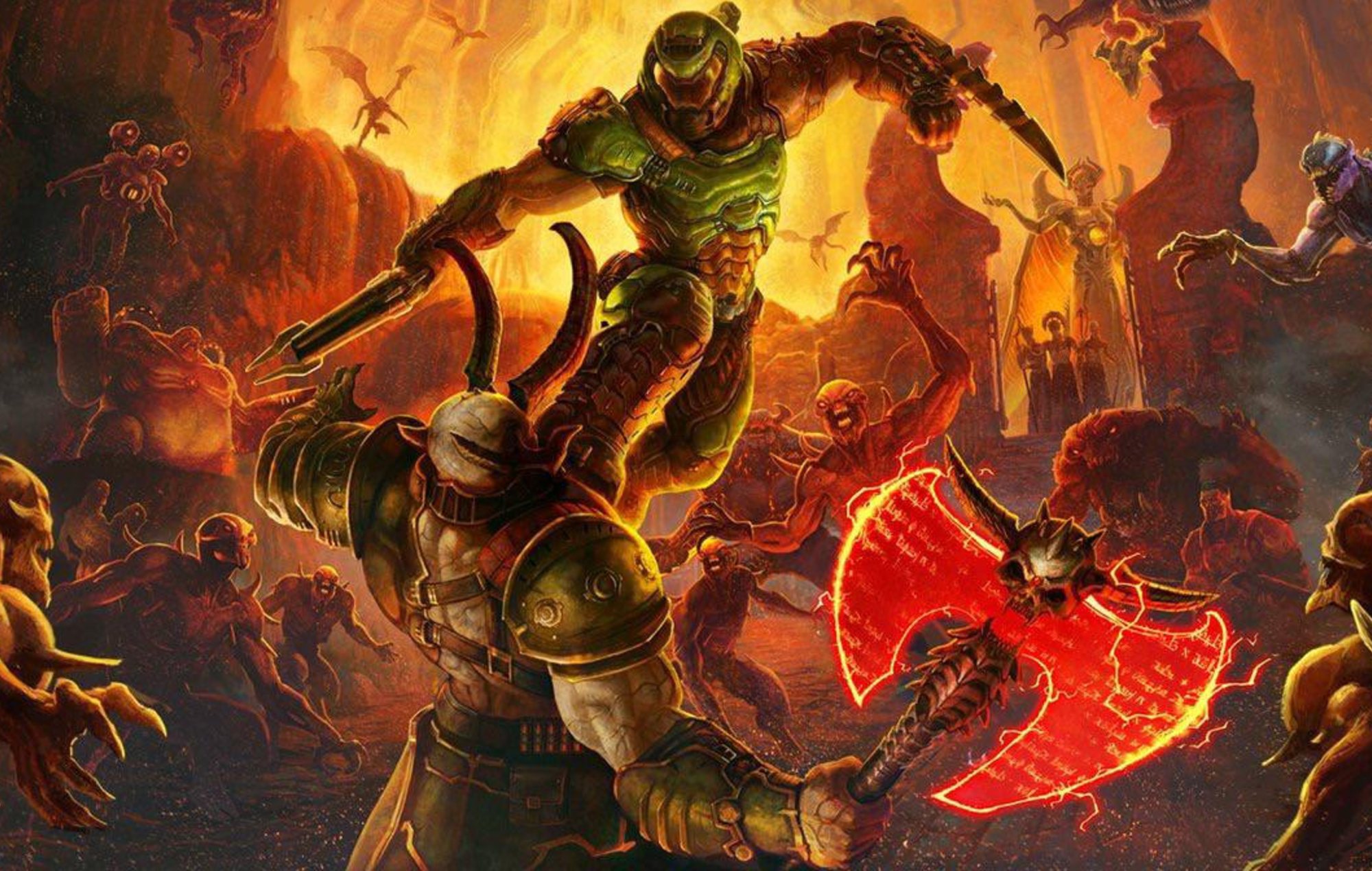 PS Plus June 2026 Games: The Doomslayer can be seen killing demons