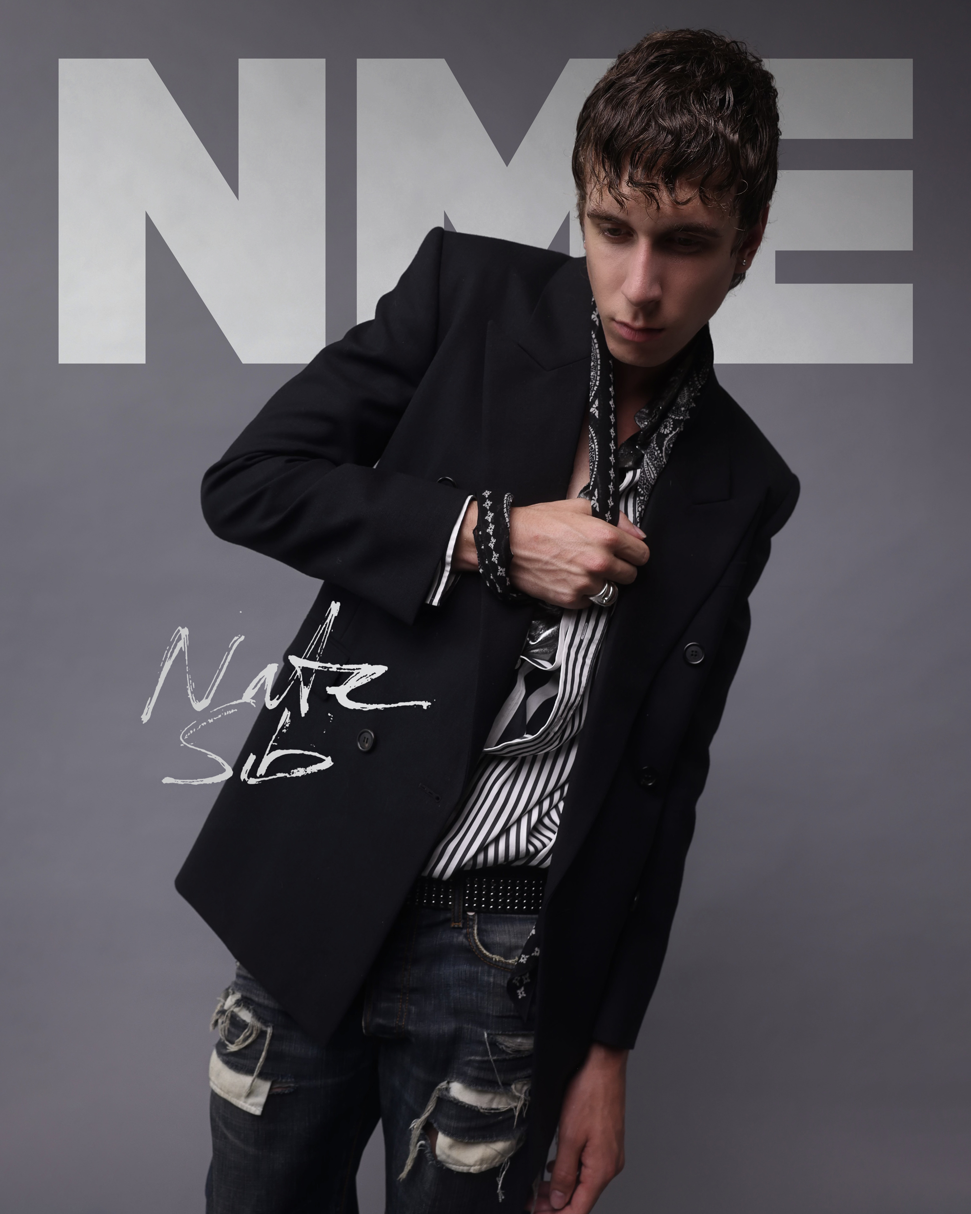 Nate Sib on The Cover of NME (2026), photo by Chessa Subbiondo