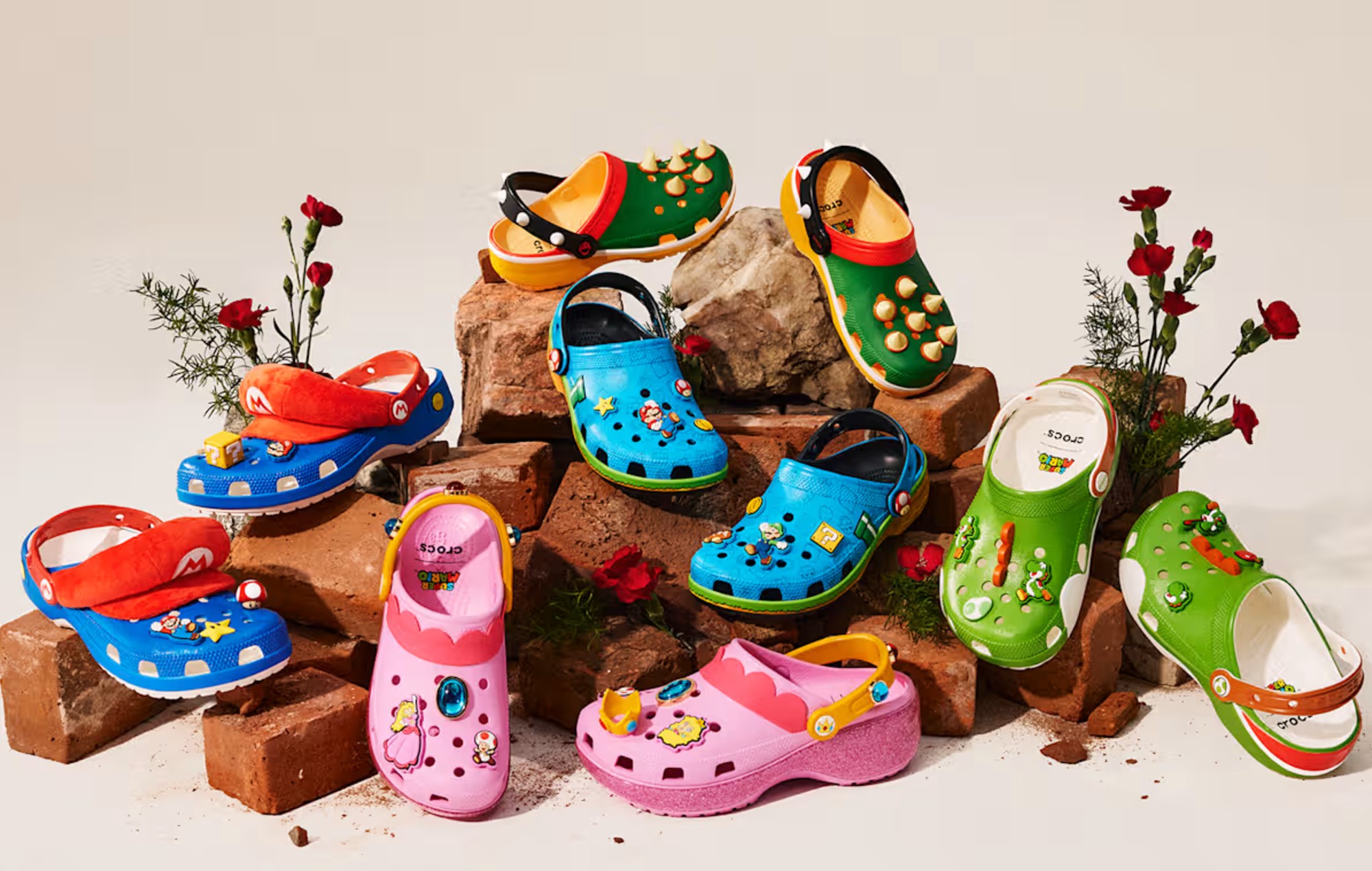 Super Mario X Crocs collab.