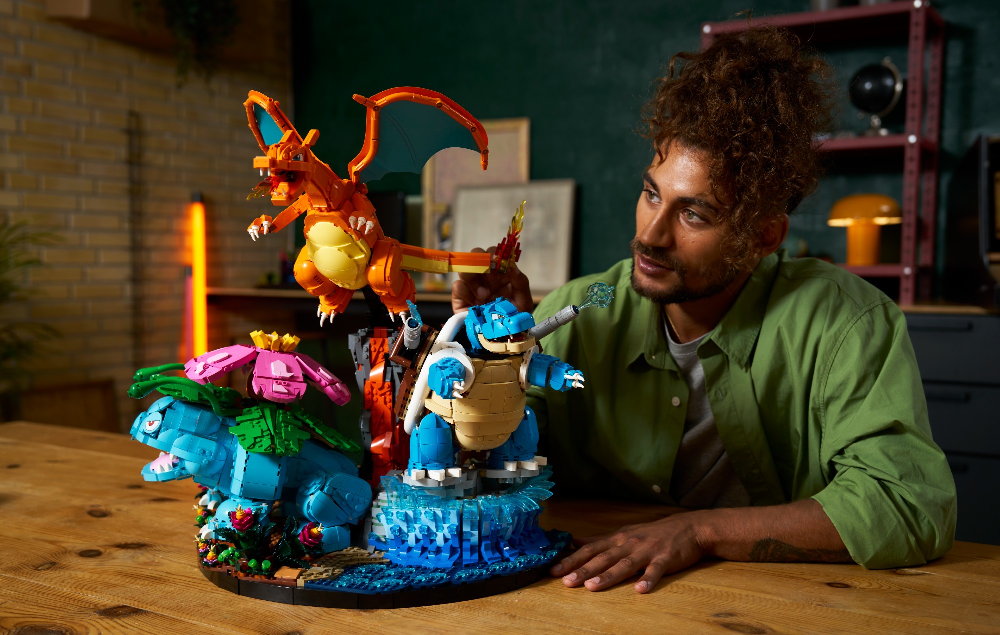 Lego Pokémon Charizard, Blastoise and Venusaur.