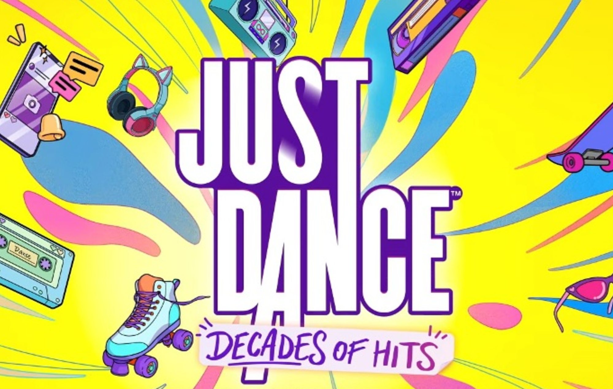 Just Dance Decades of Hits Track List Song List: Several items can be seen in the key art for the game.