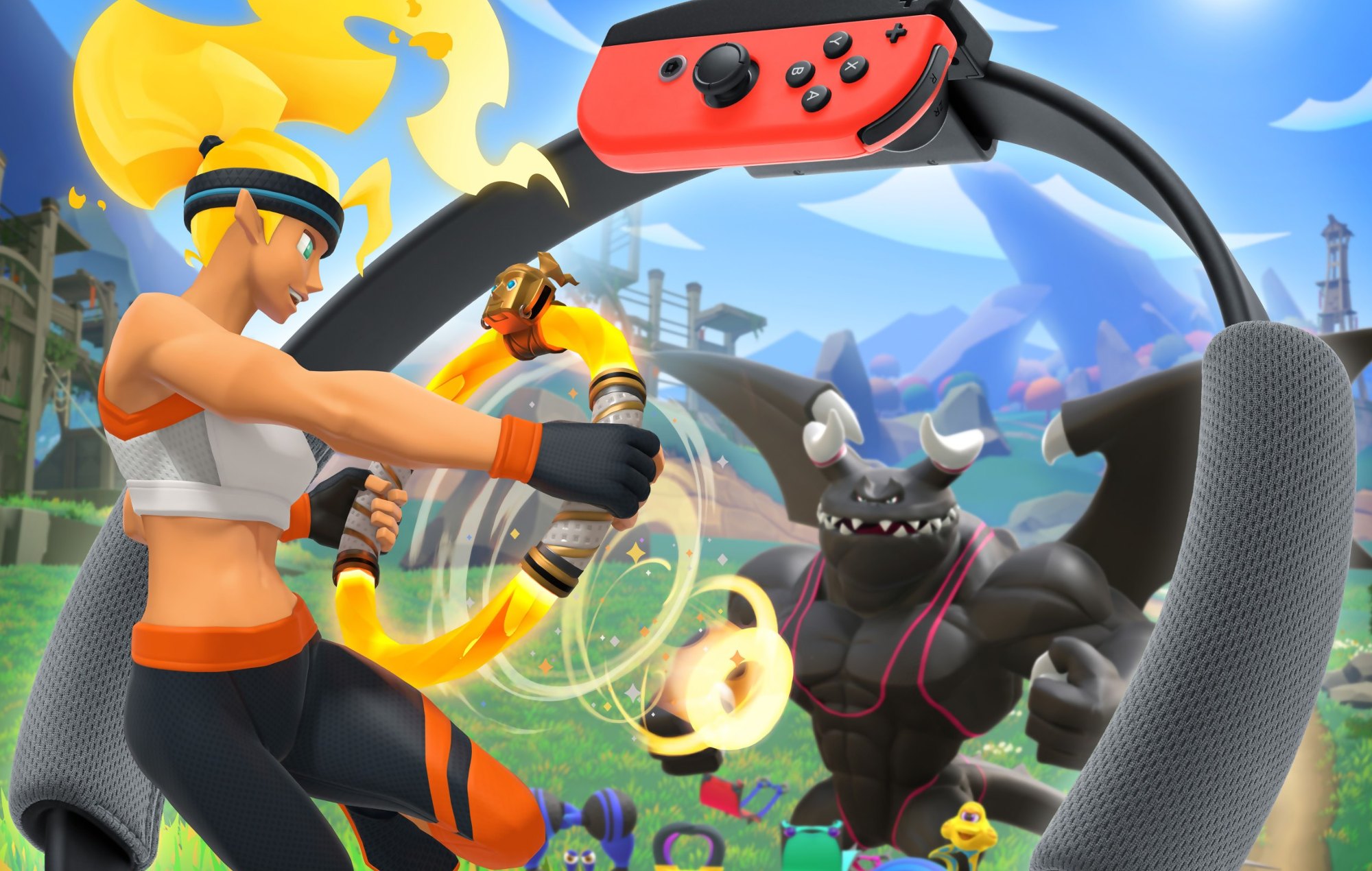 Nintendo Switch 2 Backwards Compatibility: The Ring Fit protagonist can be seen fighting an enemy