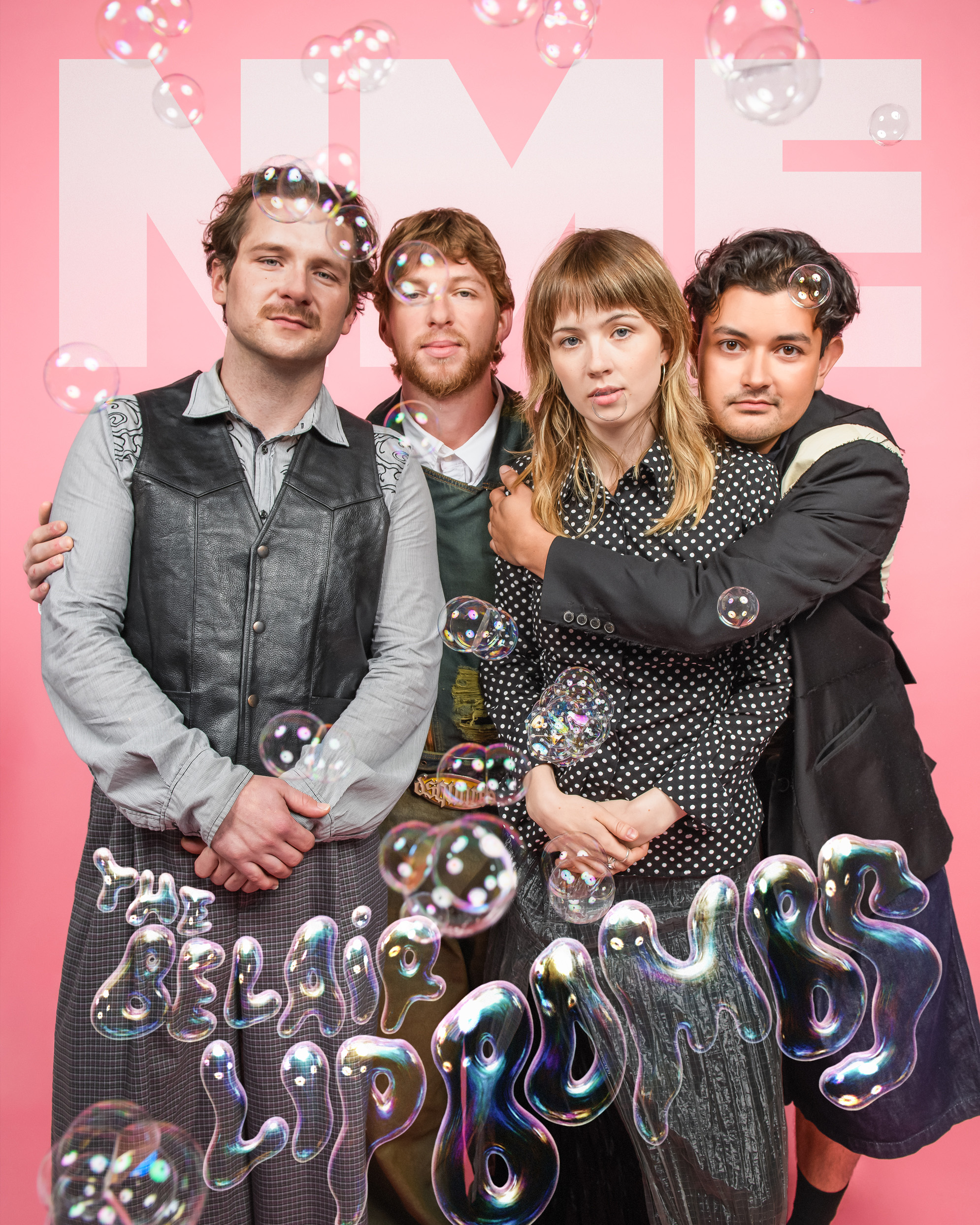 The Belair Lip Bombs on The Cover of NME (2025), photo by Ian Laidlaw