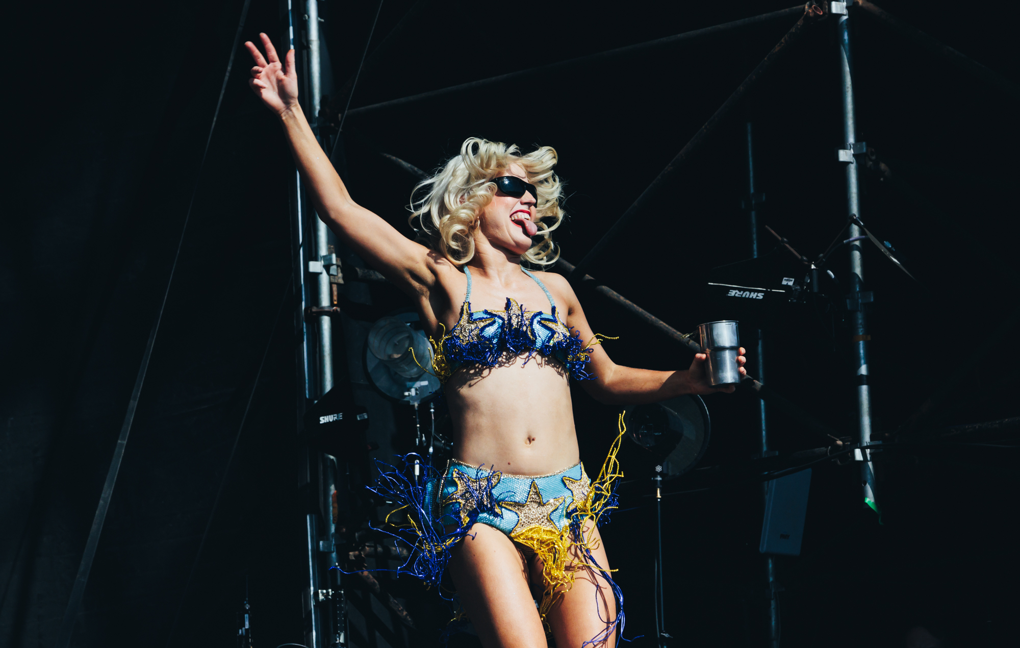 Amyl & The Sniffers live at Glastonbury 2025, photo by Andy Ford