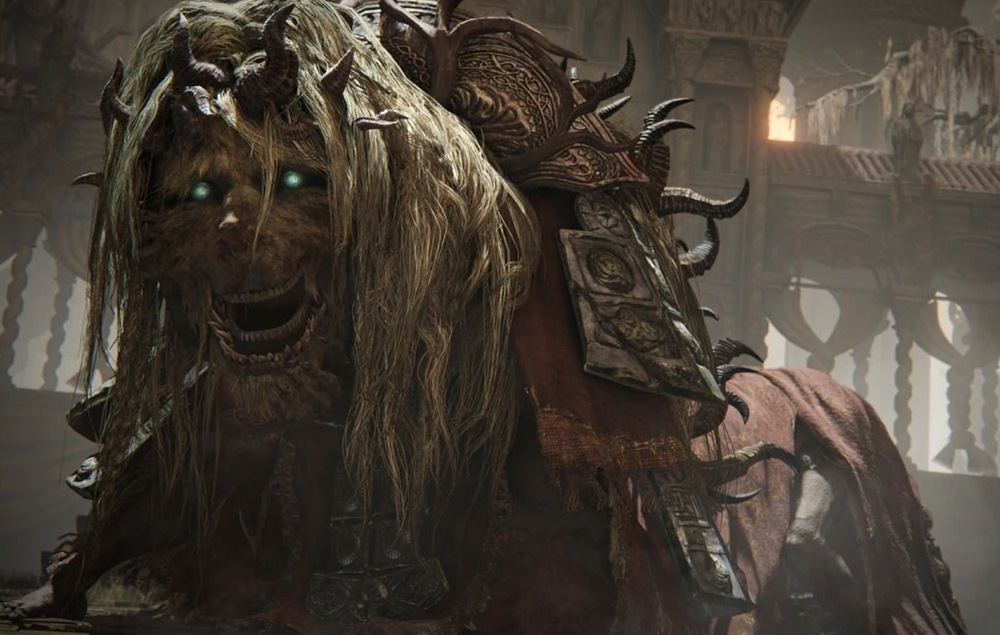 Elden Ring DLC Boss Order: The Divine Beast Dancing Lion can be seen