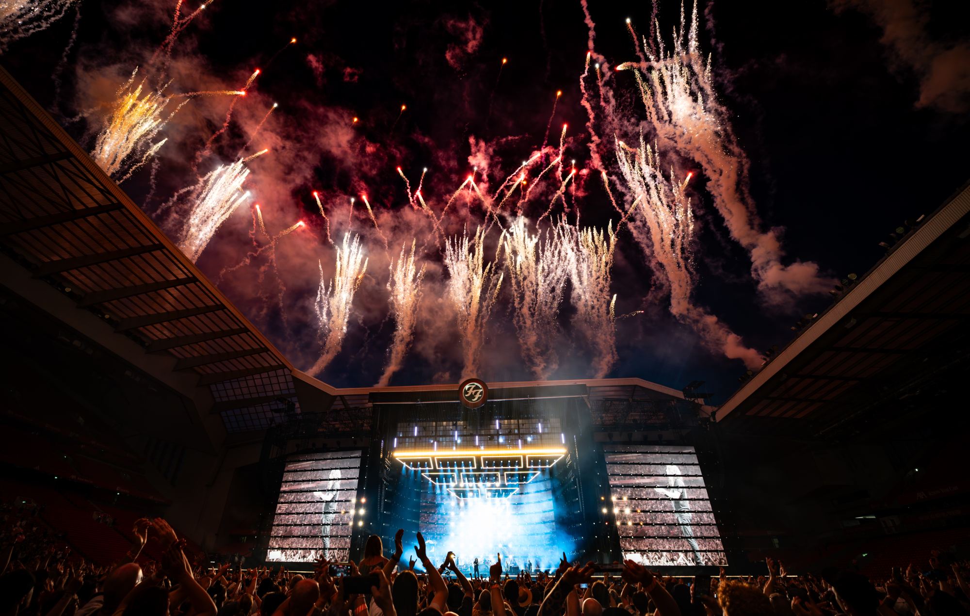 Foo Fighters live at Anfield Stadium, Liverpool, 2026. Credit: Andi K Taylor