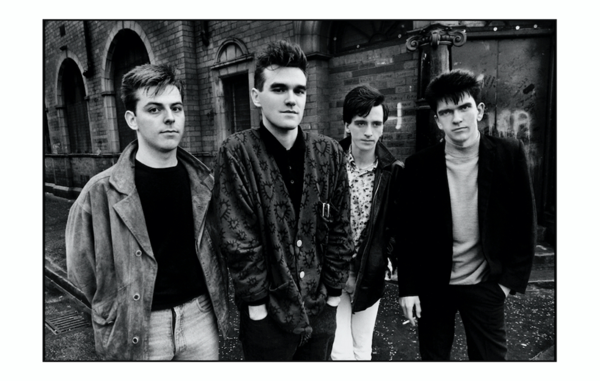 The Smiths black-and-white press photograph