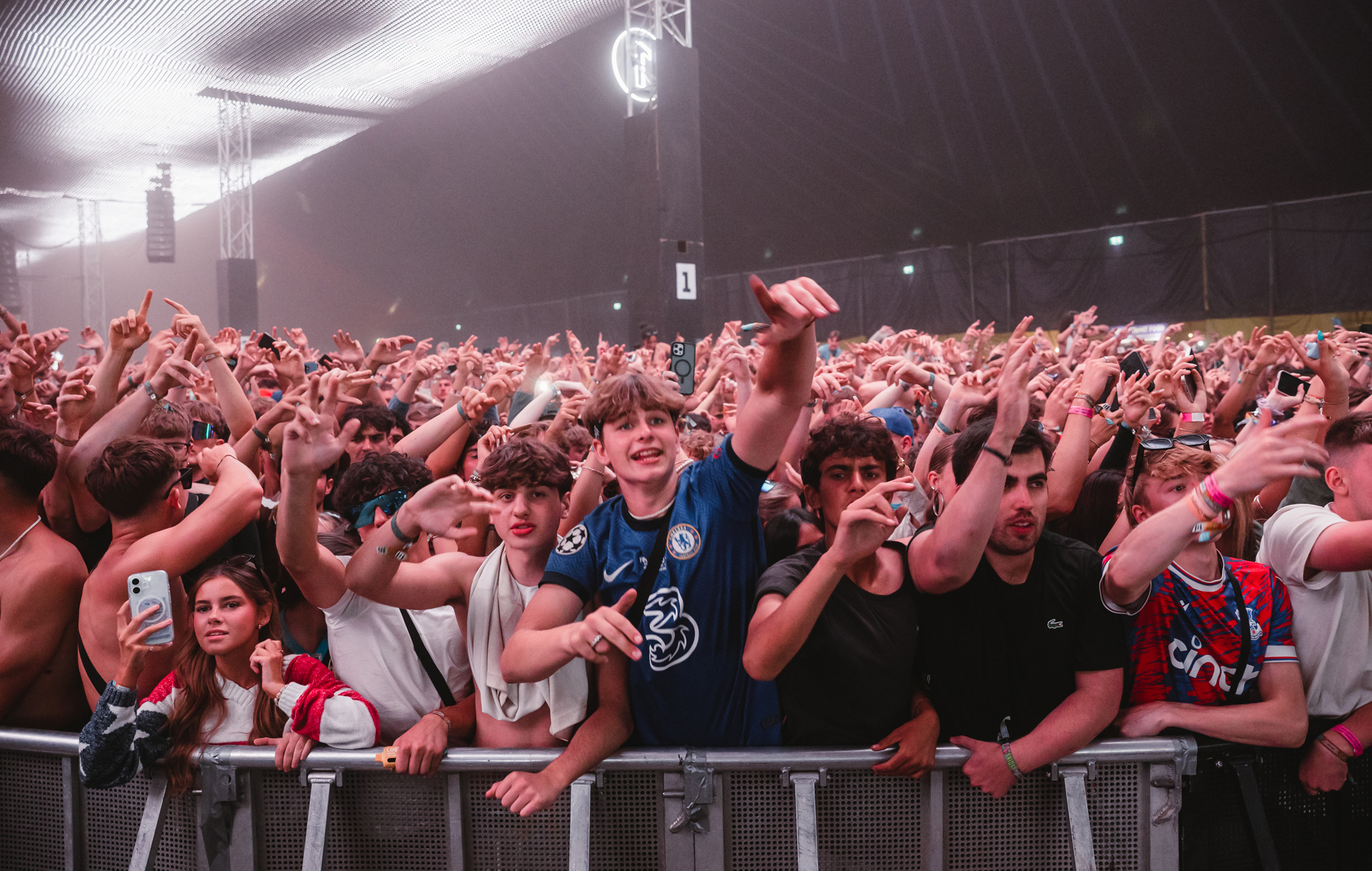 The crowd for AJ Tracey at Reading 2025, photo by Andy Ford