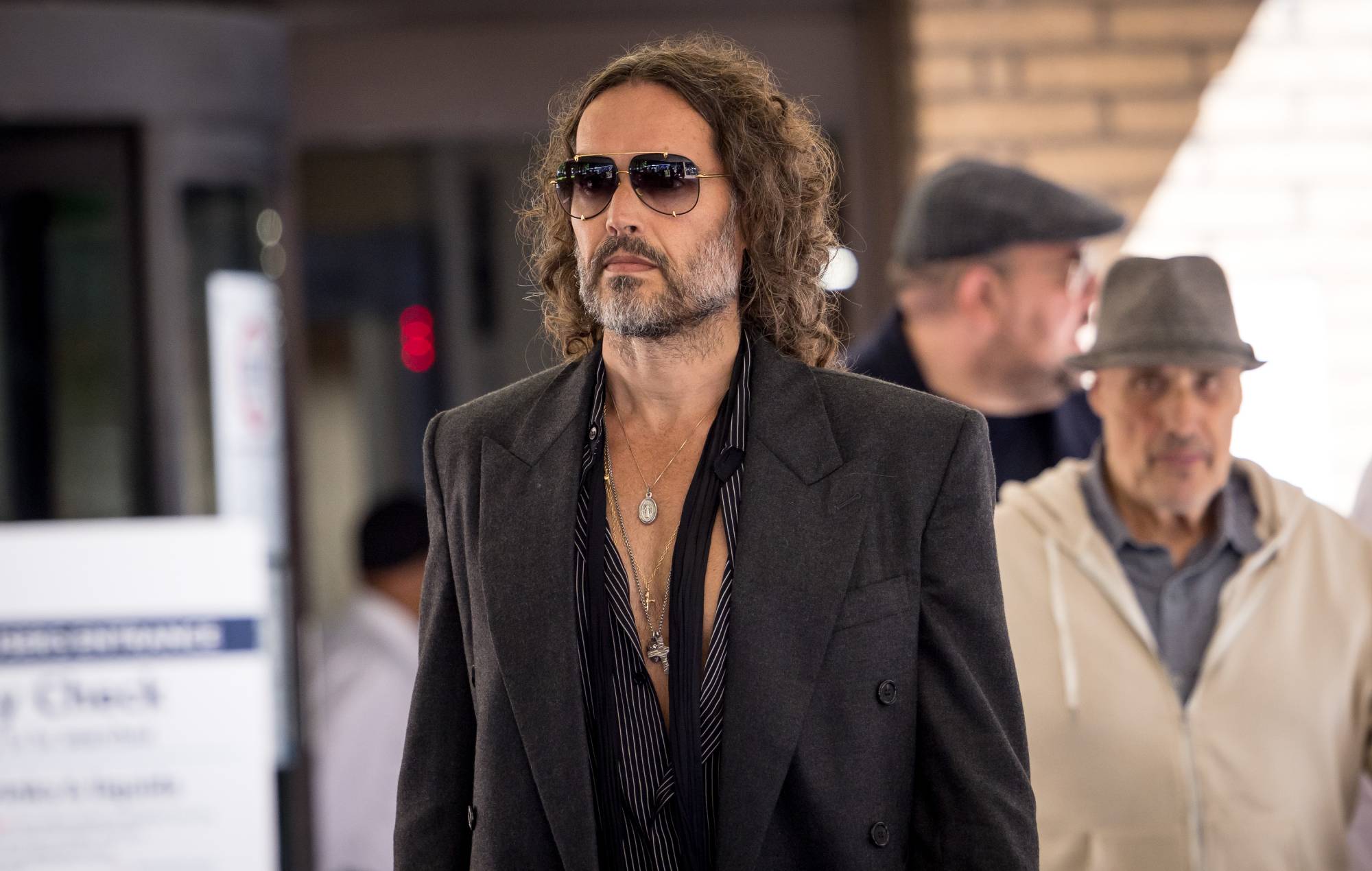 Russell Brand leaves Southwark Crown Court