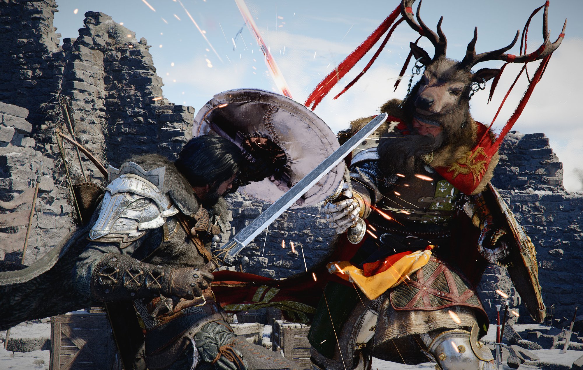 Crimson Desert Game Pass: Kliff can be seen fighting an enemy