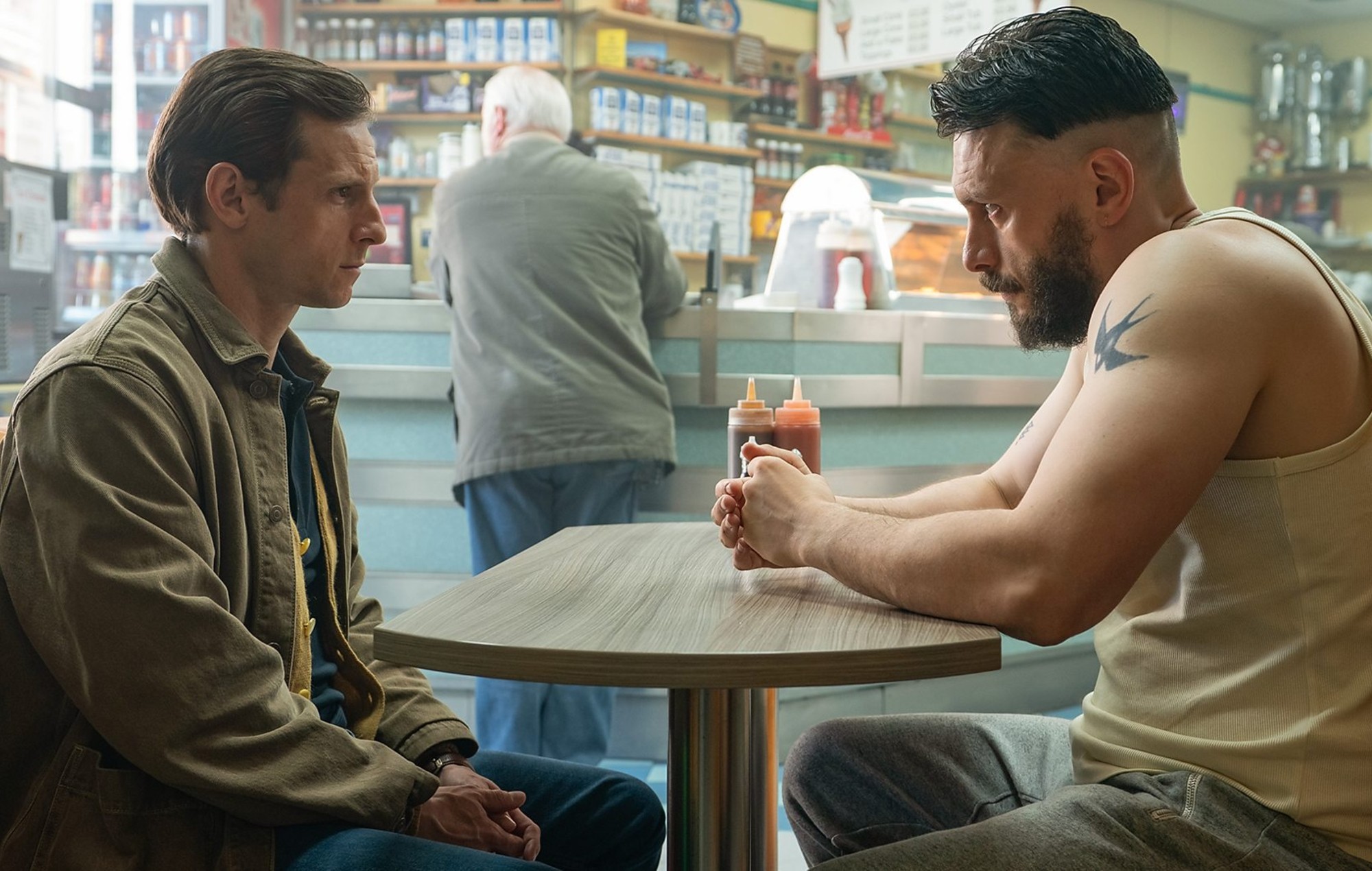 Richard Gadd and Jamie Bell in 'Half Man'. 