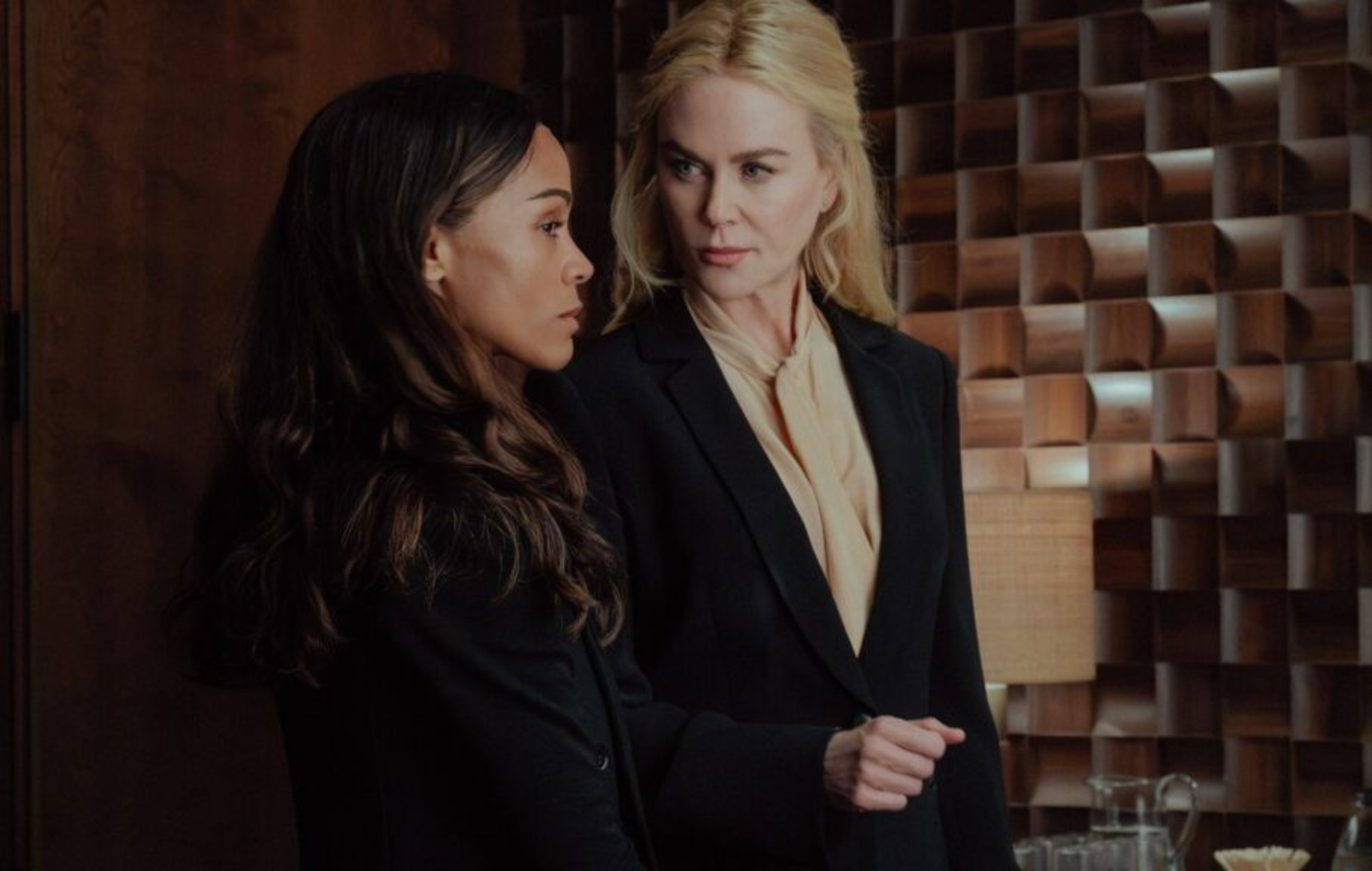 Zoe Saldaña and Nicole Kidman in Lioness