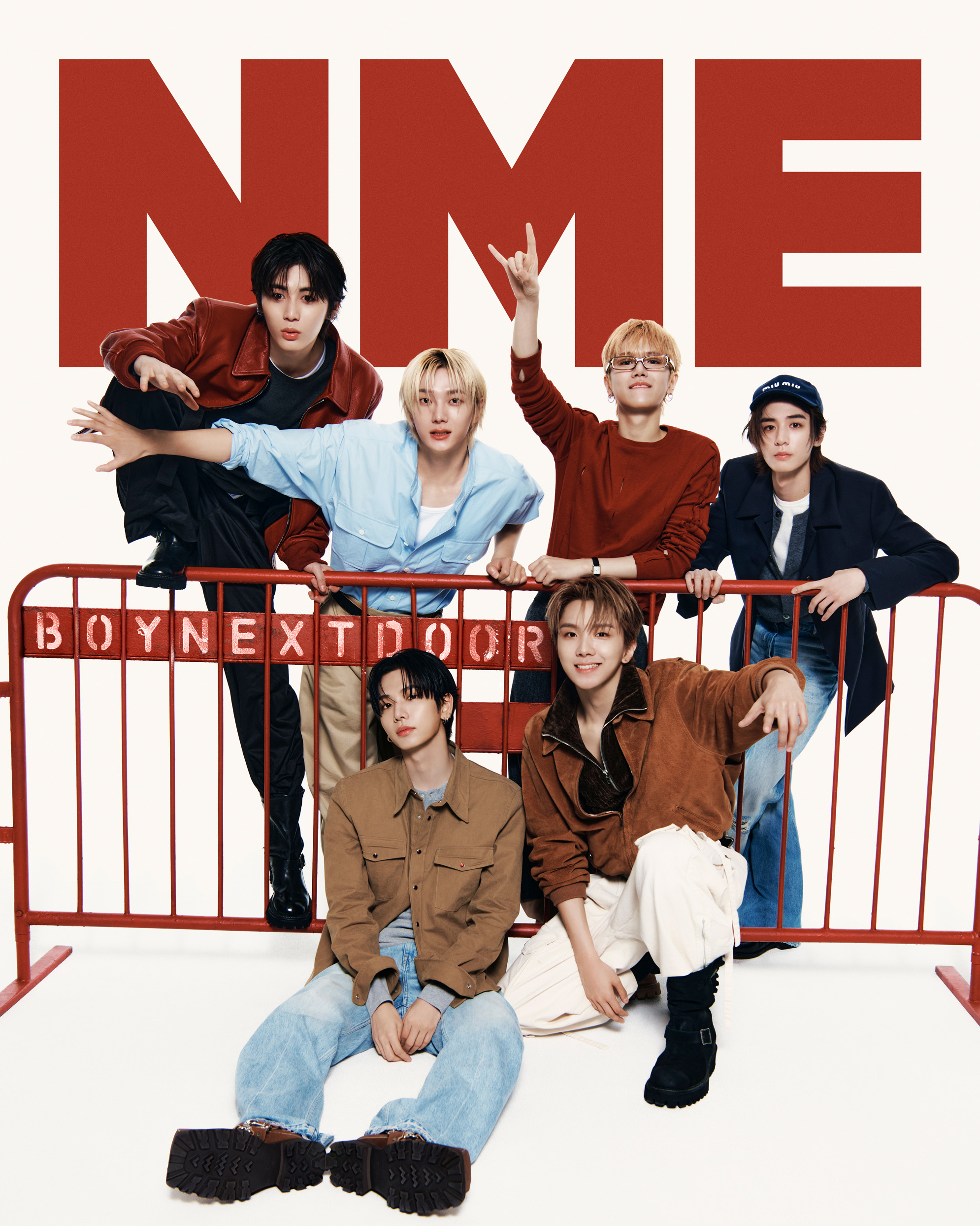 BOYNEXTDOOR on The Cover of NME (2025), photo by Yookeun Lim
