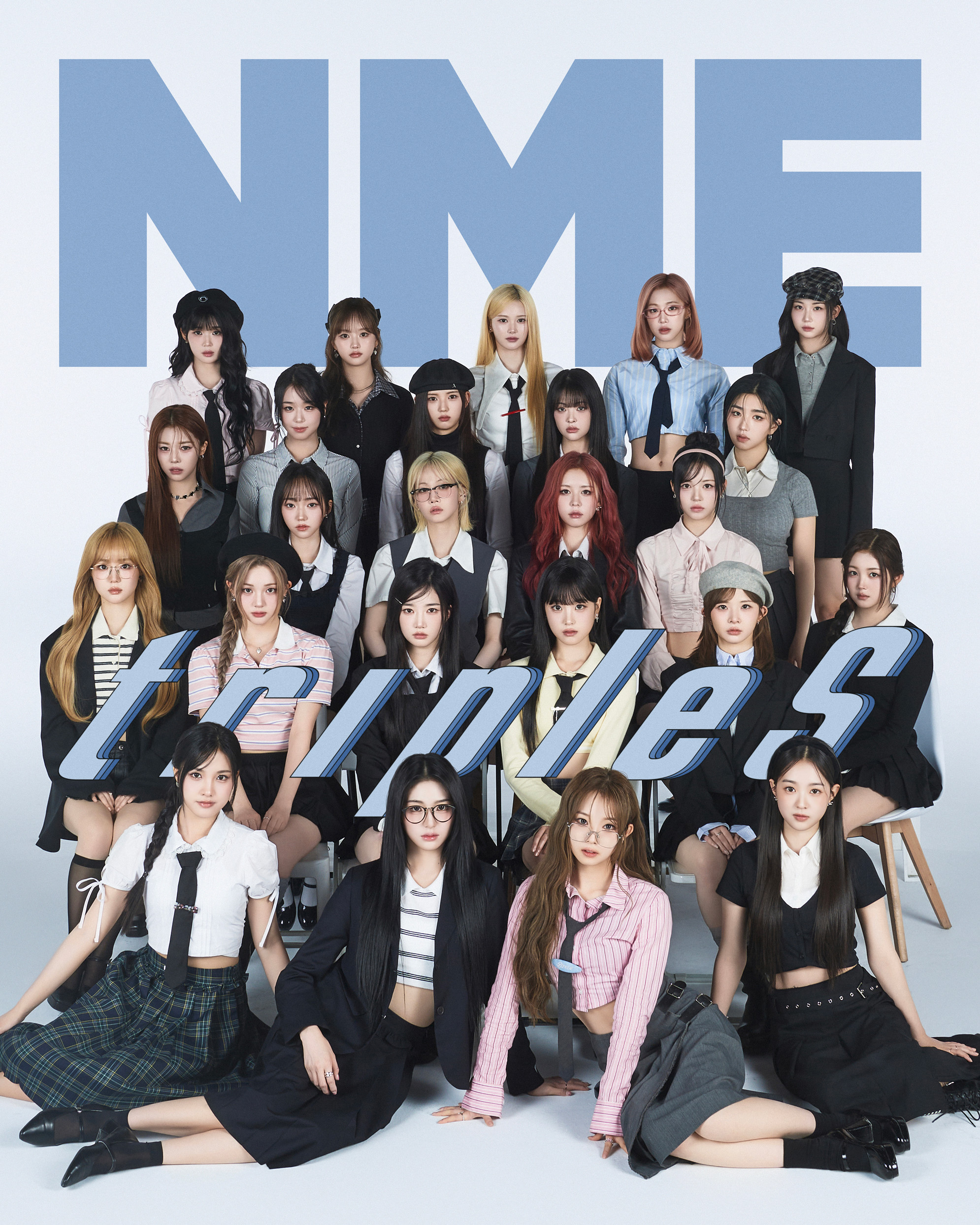 tripleS on The Cover (2025) of NME. photo by Sewon Jun/HinkchiWorks