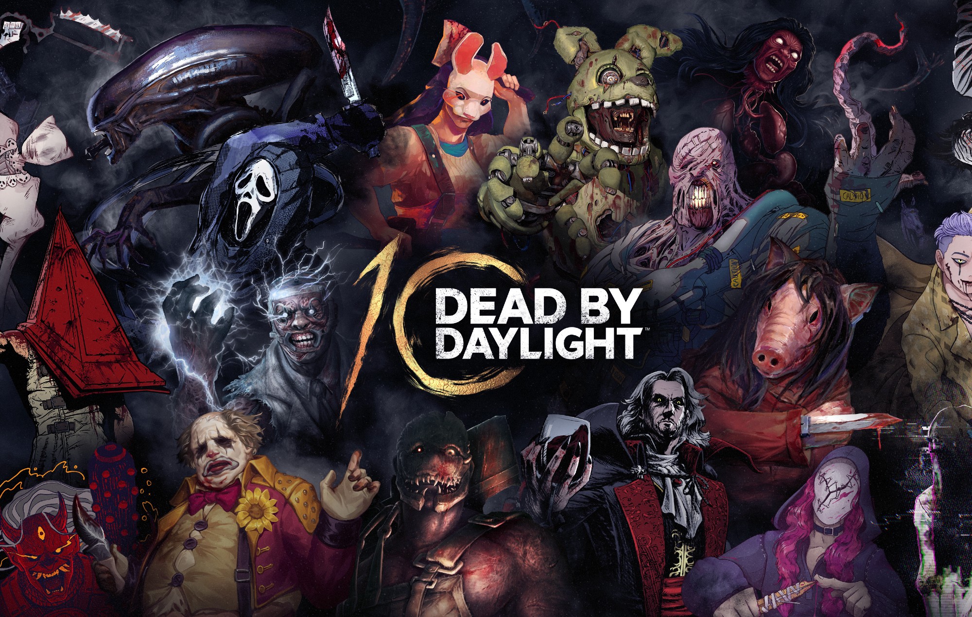 'Dead By Daylight' 10th anniversary art.