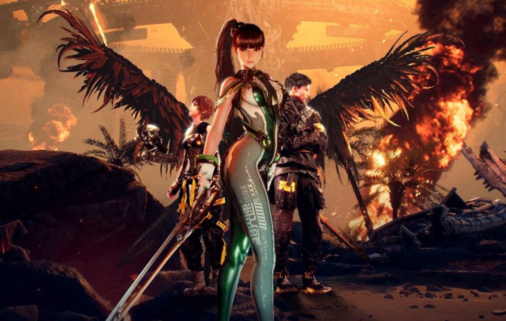 Stellar Blade Costumes: Eve can be seen in her costume