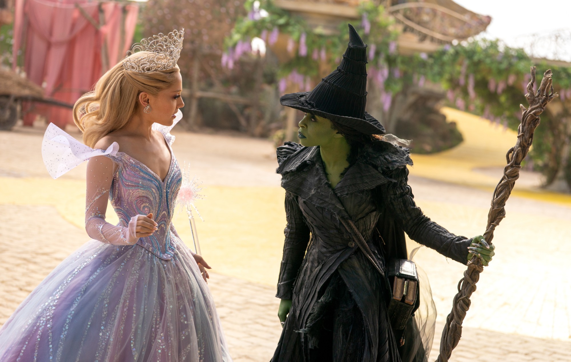 Ariana Grande and Cynthia Erivo in Wicked: For Good