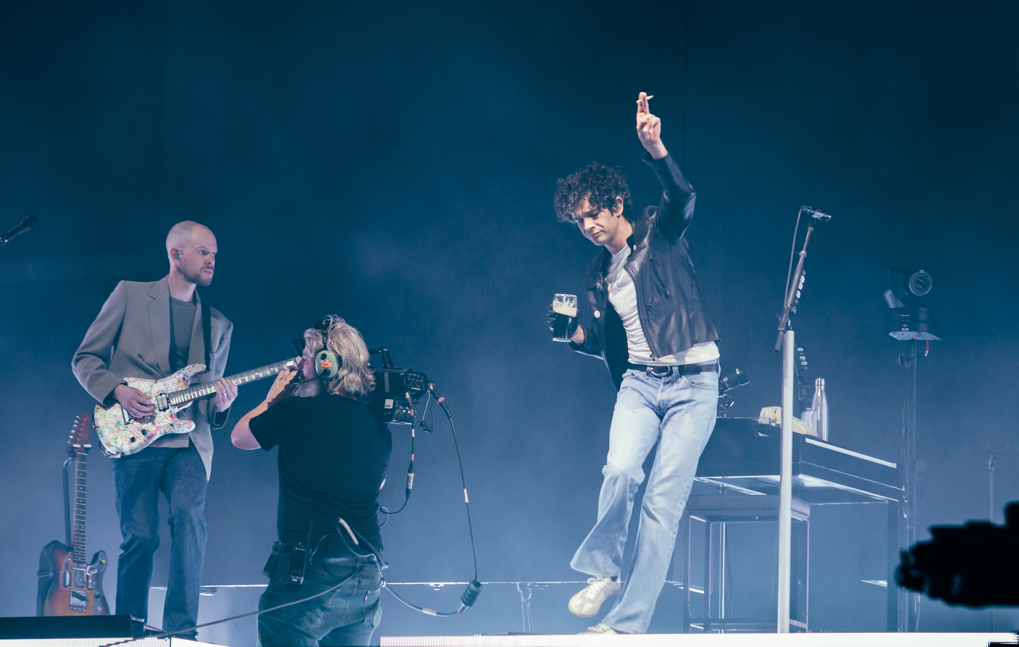 The 1975 performing at Glastonbury 2025, photo by Andy Ford