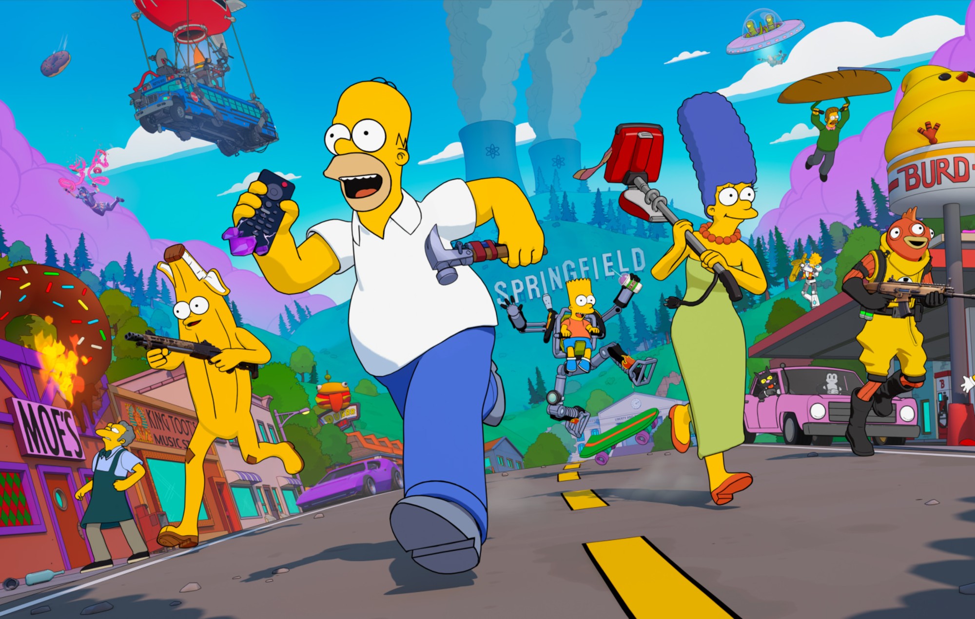 The Simpsons x 'Fortnite'.