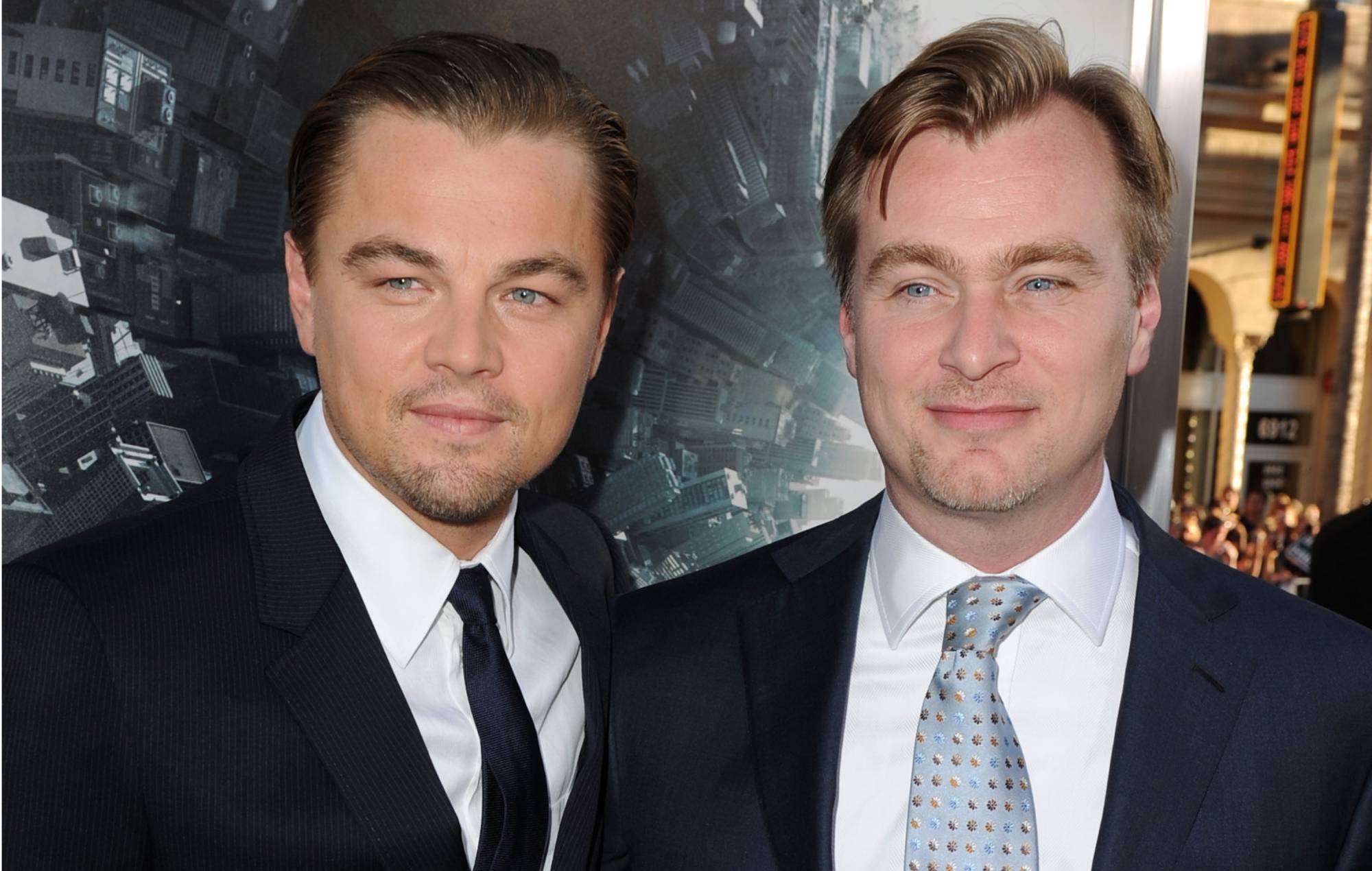 Leonardo Dicaprio and Christopher Nolan